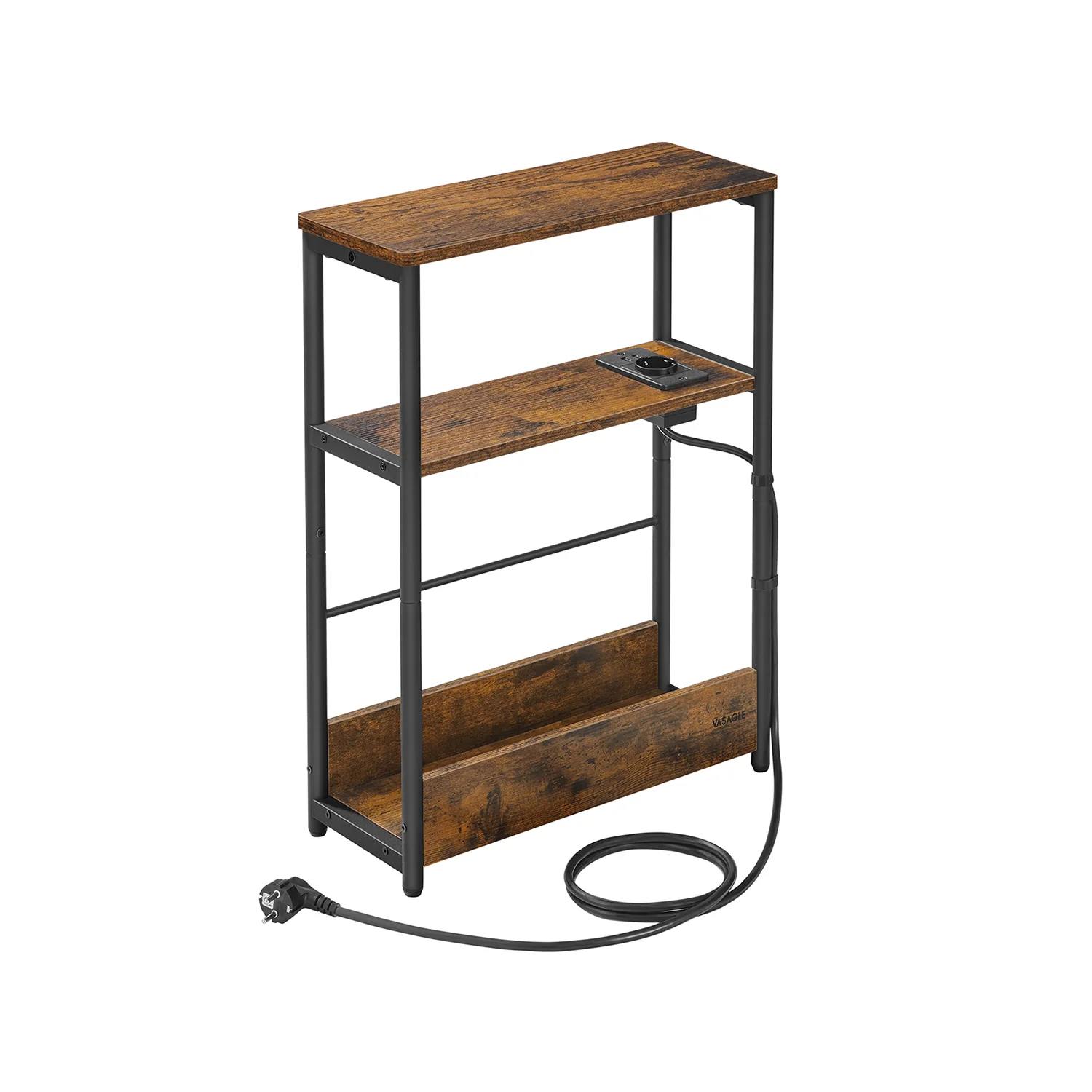Table d’appoint fine avec multiprise 3 niveaux