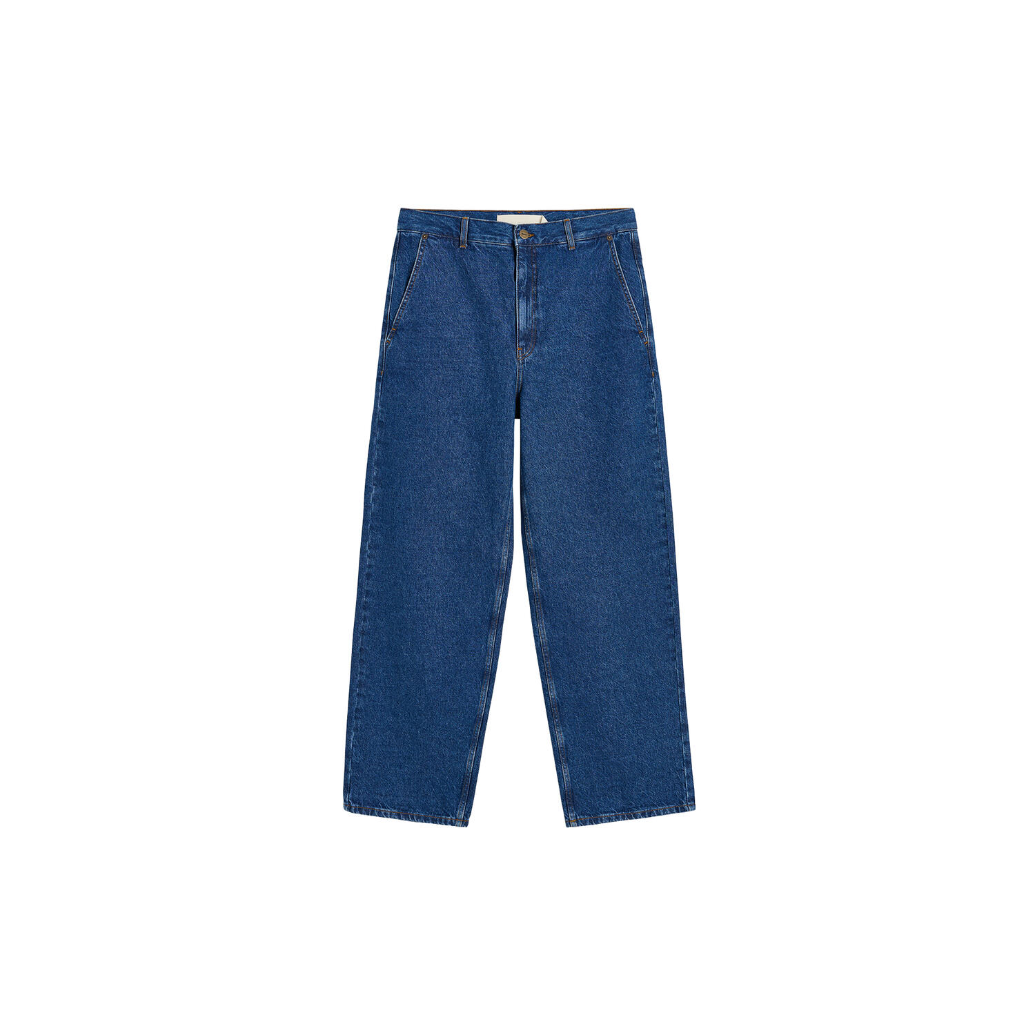 Carlo Midwaist Wide Jeans, mid blue