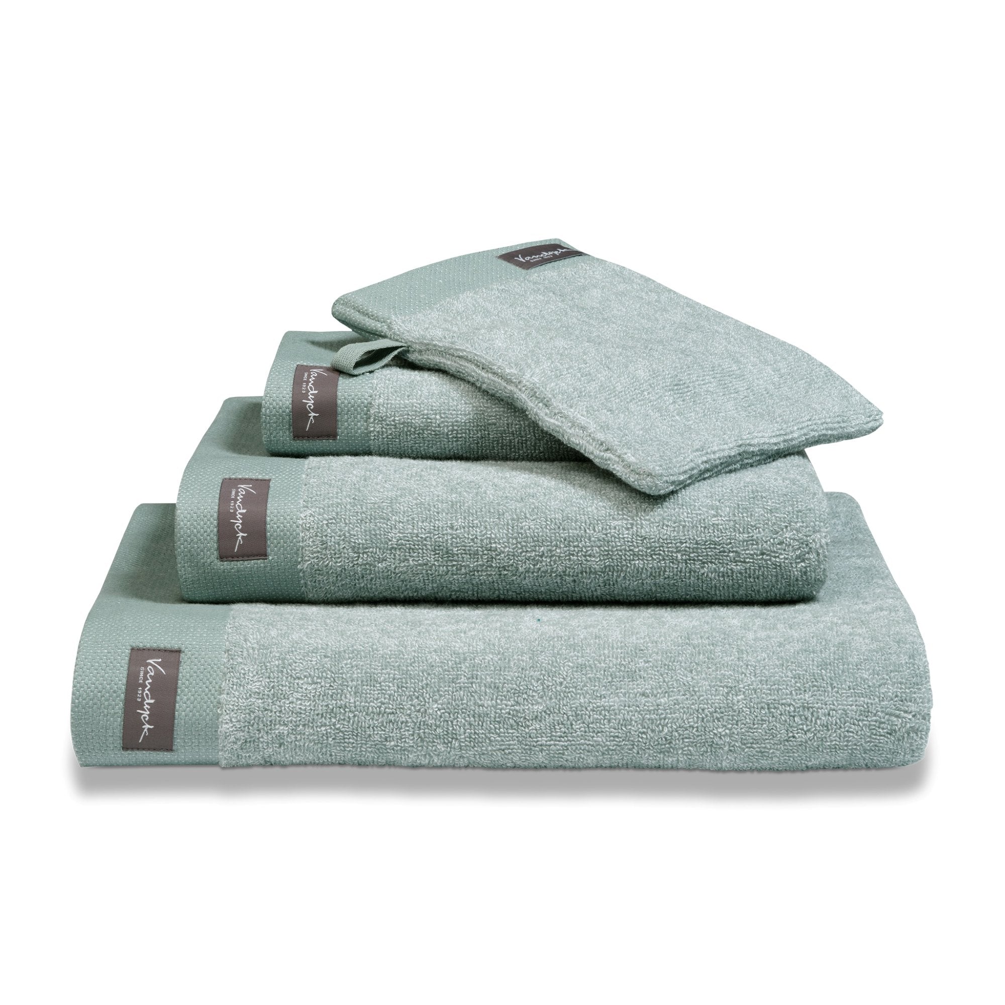 Home Badtextiel Mouliné Pearl Blue   70 x 140 cm   Blauw   Katoen