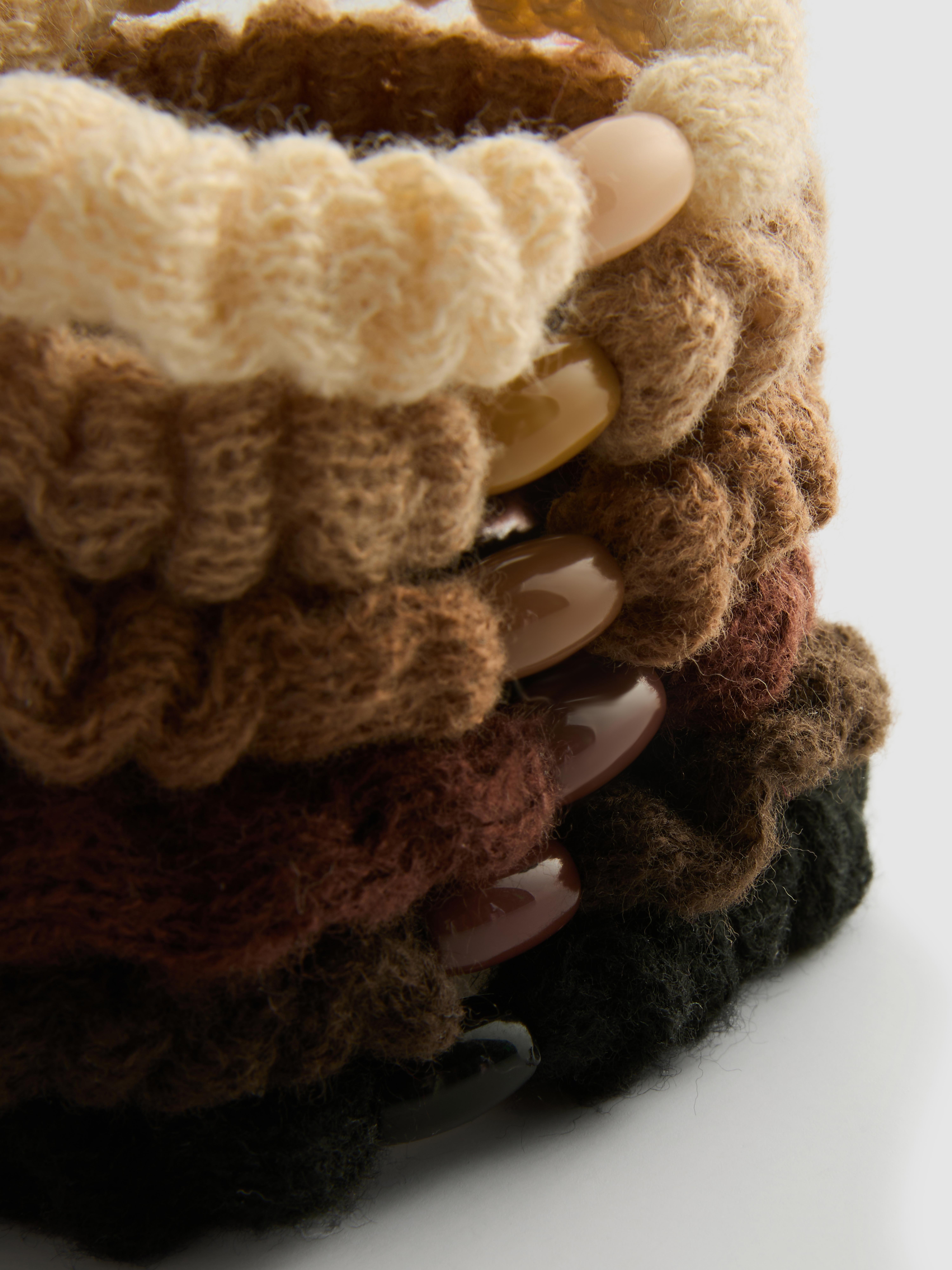 6pk Paula Echevarría Knit Hair Scrunchies