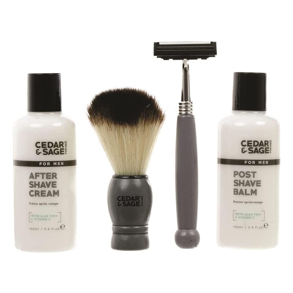 Cedar & Sage Men's Travel Grooming Gift Set