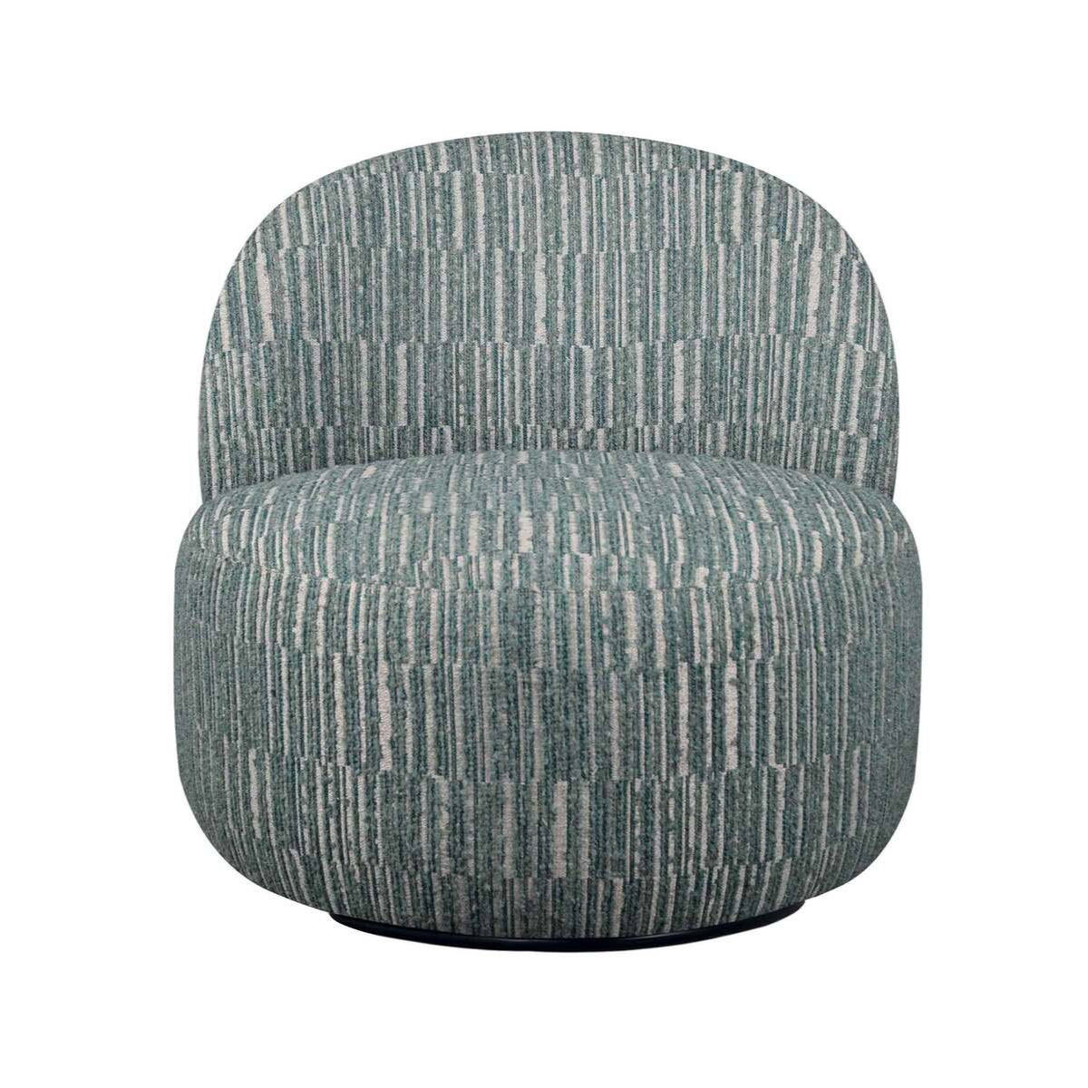 Signature - Draaibare Fauteuil in groene stof - CULBUTO - B74 cm