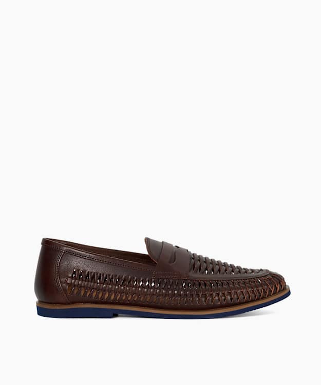 Bresley Brown - Woven Loafers