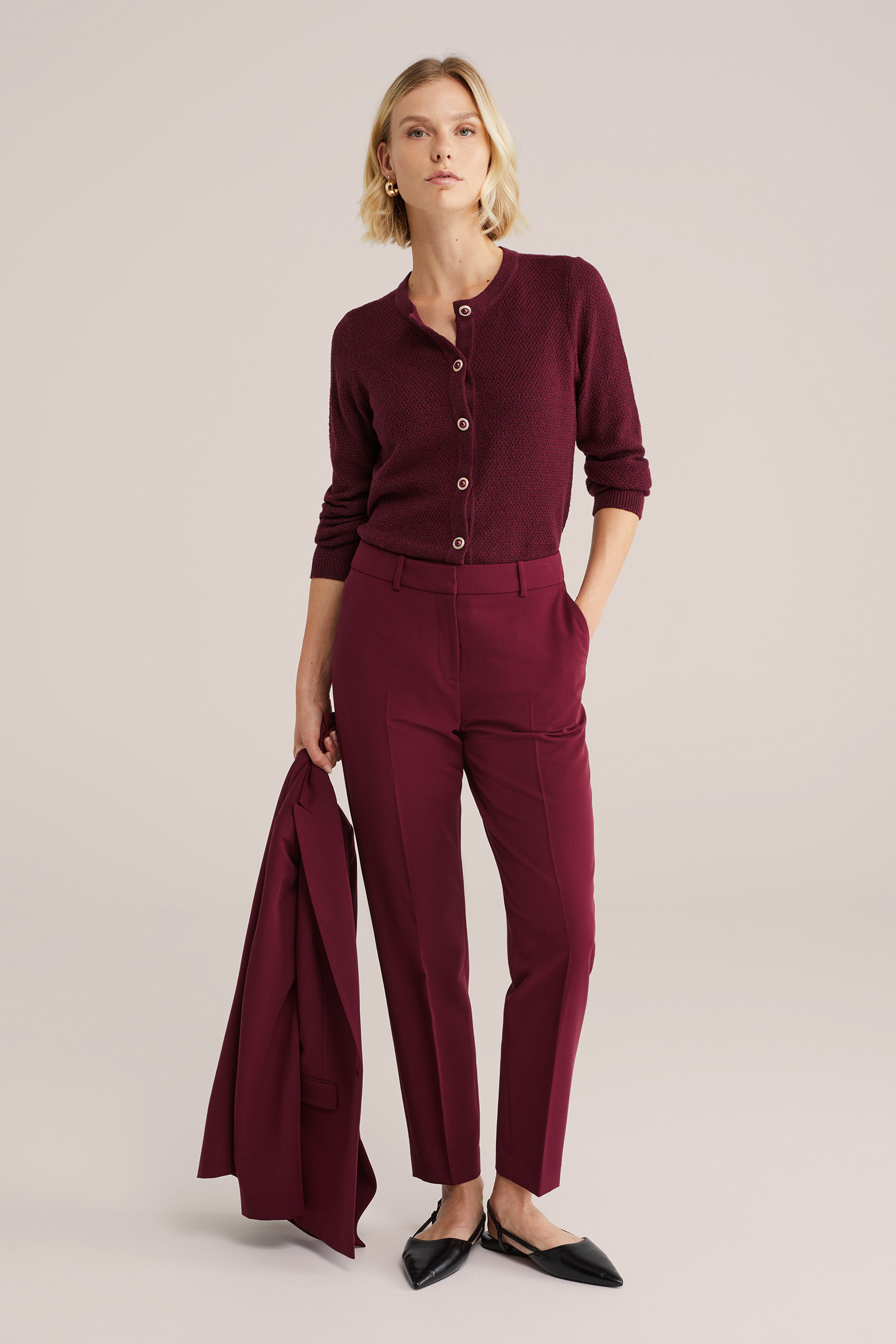 Dames slim fit pantalon