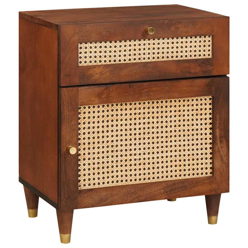 Szafka Nocna Drewniana Komoda Stolik Półka Nocna Do Sypialni 50 x 33 x 60