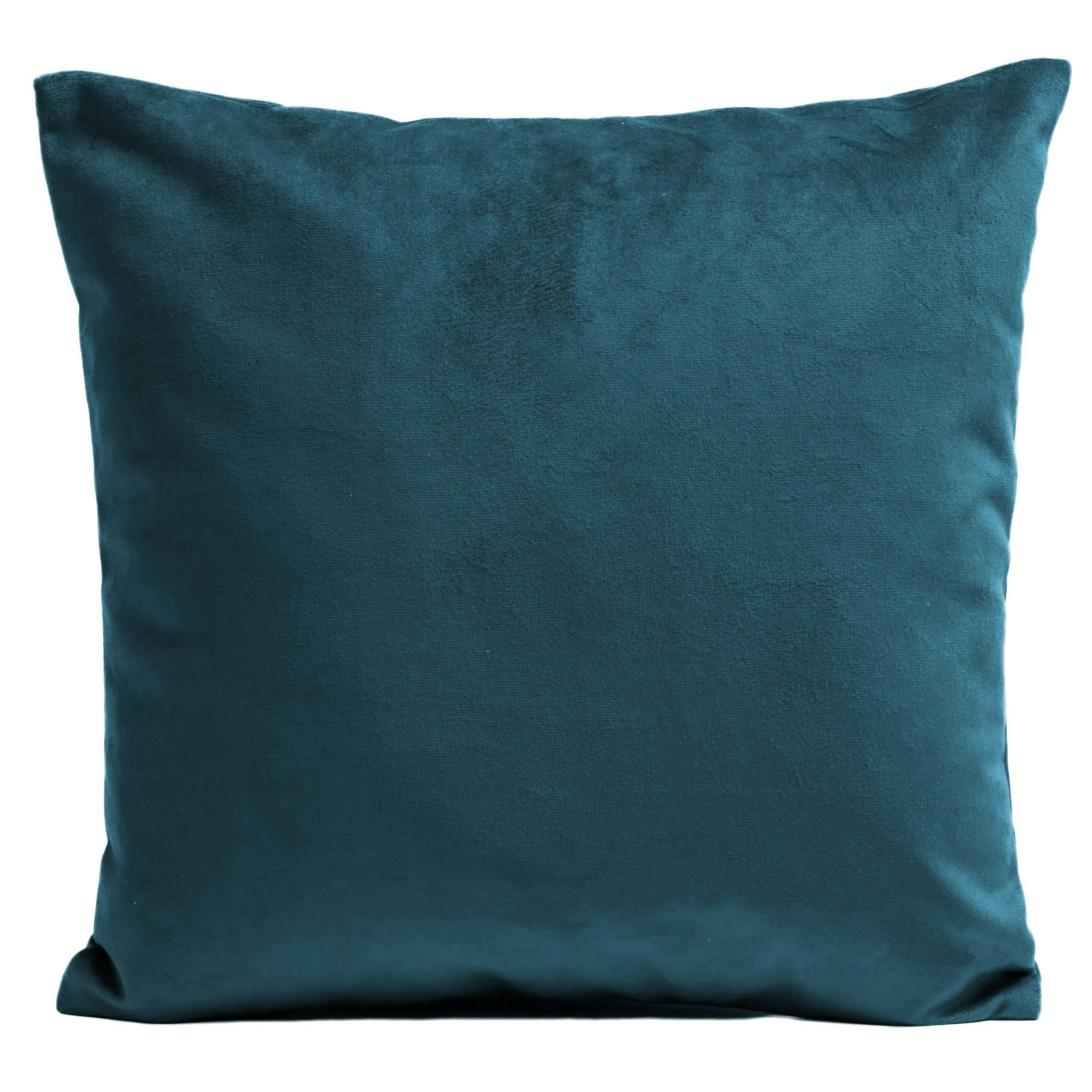 - Coussin uni suédine vert 40x40cm
