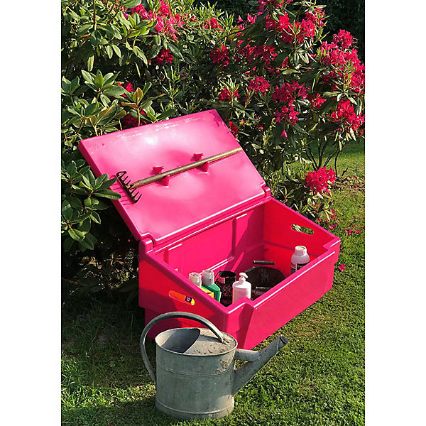 Coffre de jardin 100l avec grenouillères cadenassables