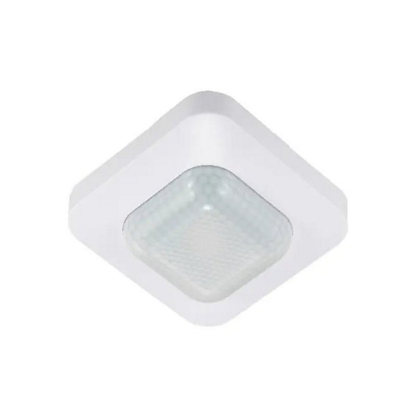 Détecteur de Mouvement Carré IP20 Blanc 20m 360 degrés 220V - SILAMP
