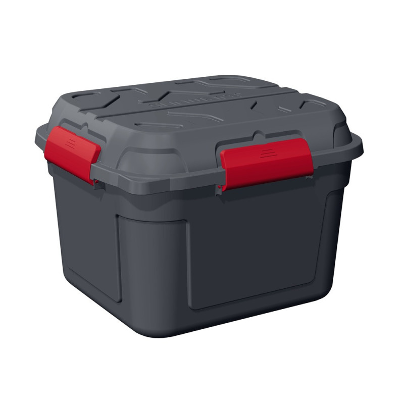 Box de rangement Q-Line étanche anthracite et rouge 90 L SUNWARE