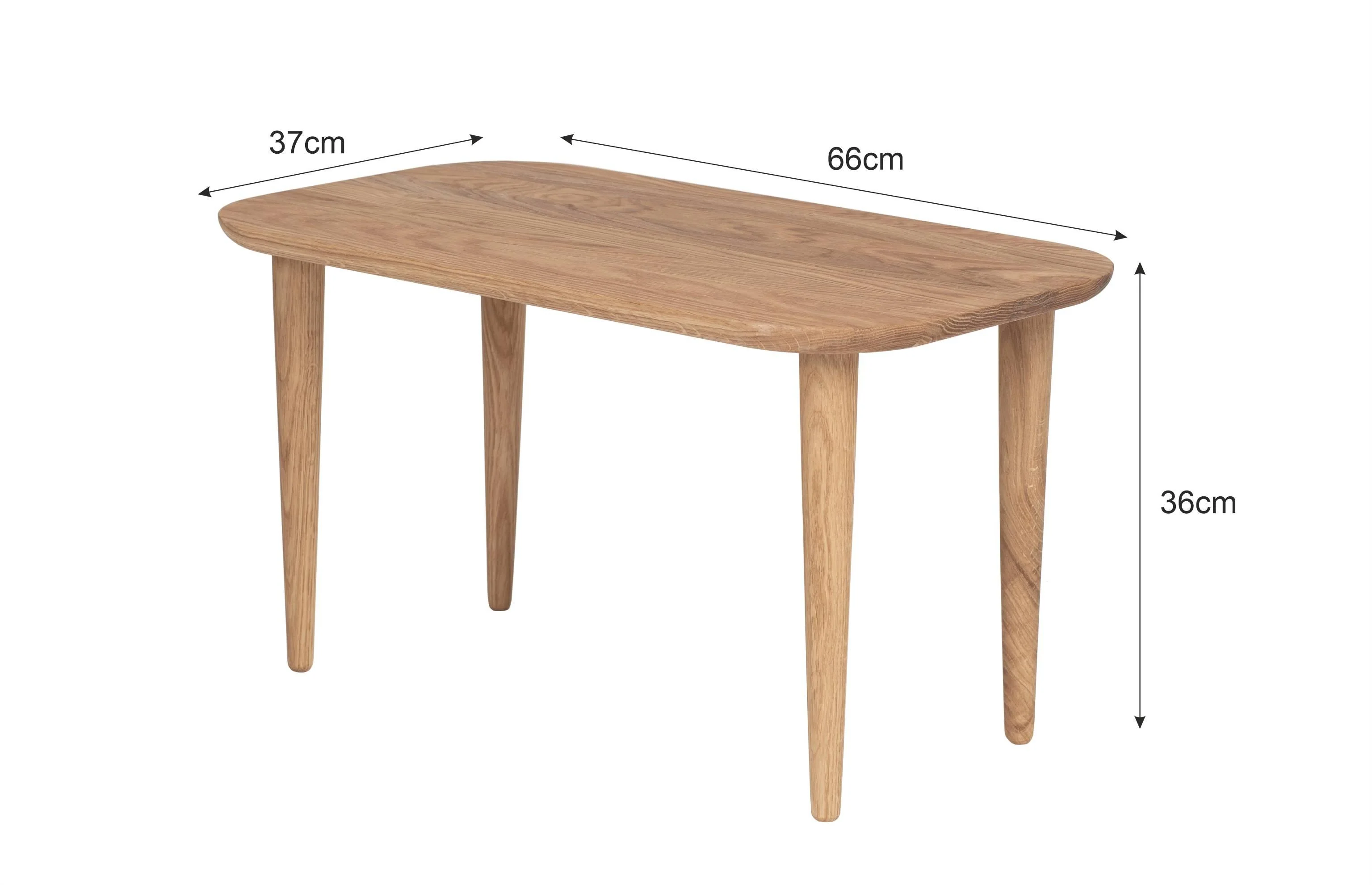 Salontafel Trio eikenhout