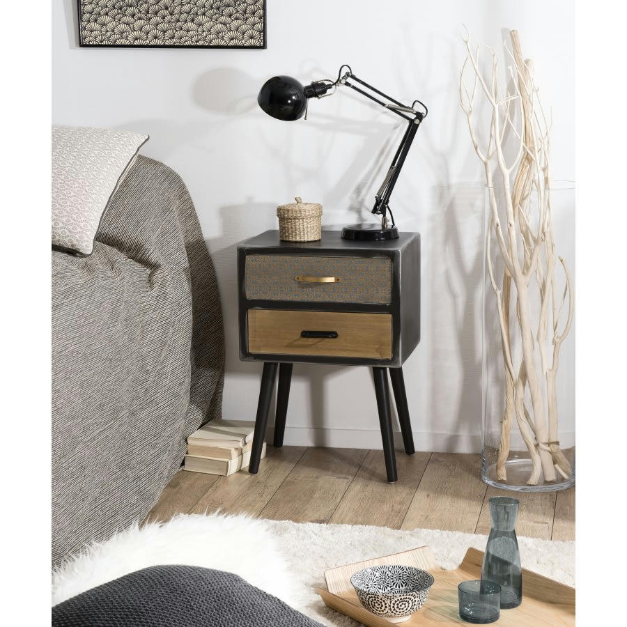 ROMAIN - Chevet 2 tiroirs