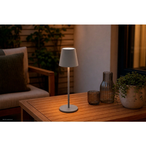 LED-Akkuleuchte »Tjörn«, 3 w, 250 lm, grau, H: 36,5 cm