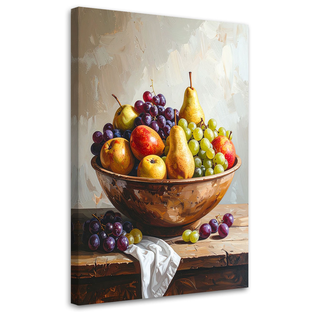 Obraz pionowy do kuchni jadalni, Martwa natura owoce 20x30