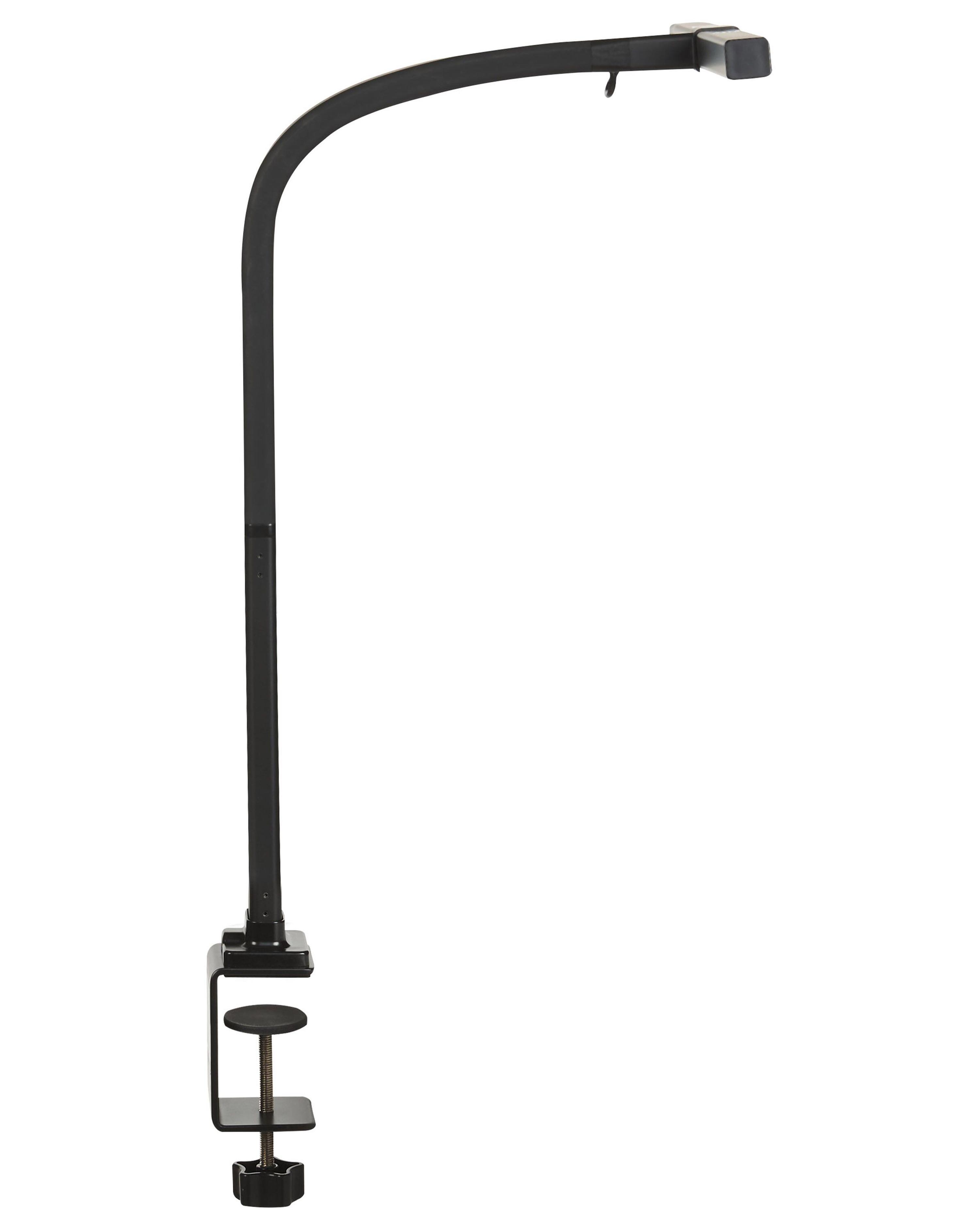 LED Clamp-On Desk Lamp AURIGA with Motion Sensor Metal Black