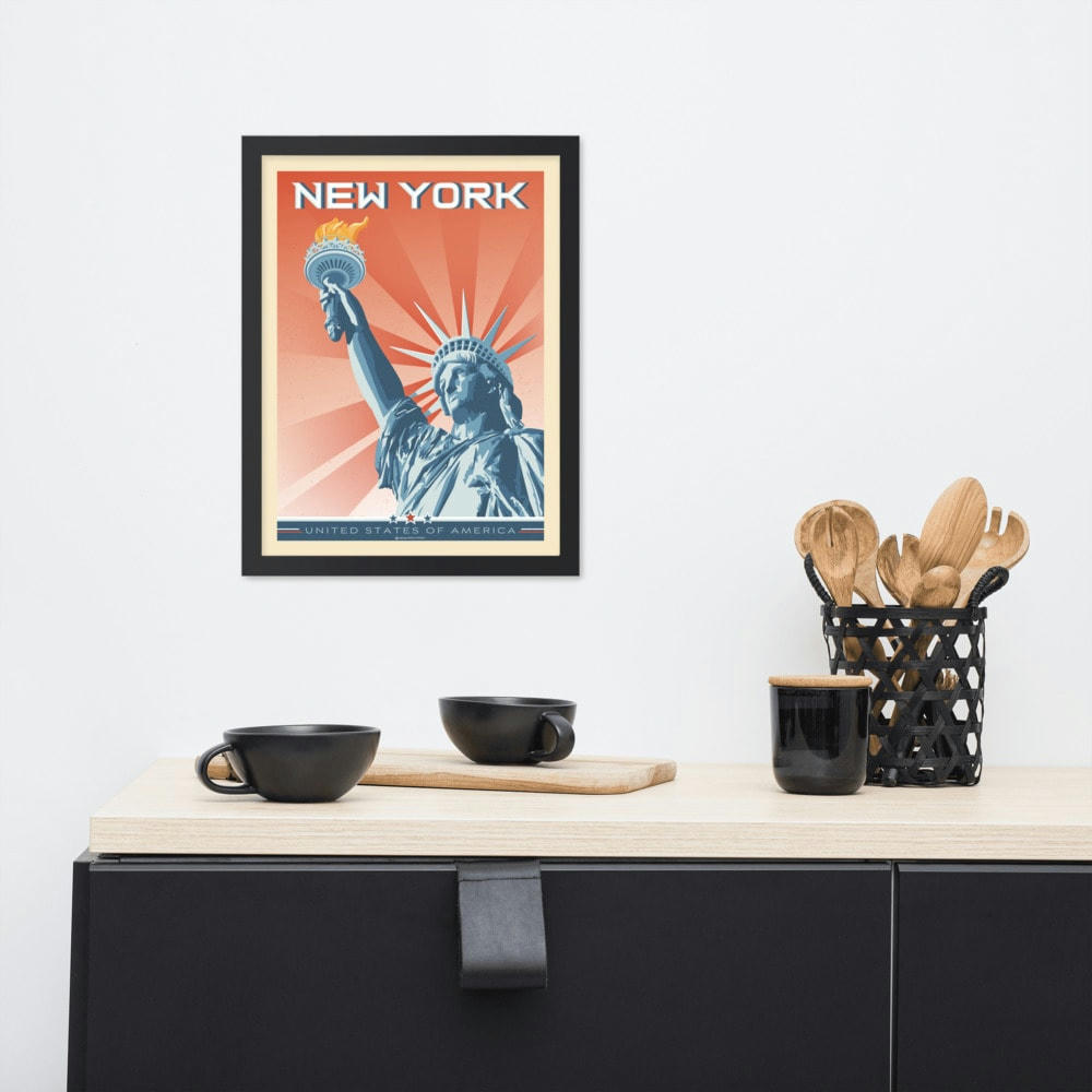 - Affiche New York Statue de la Liberté  50x70 cm