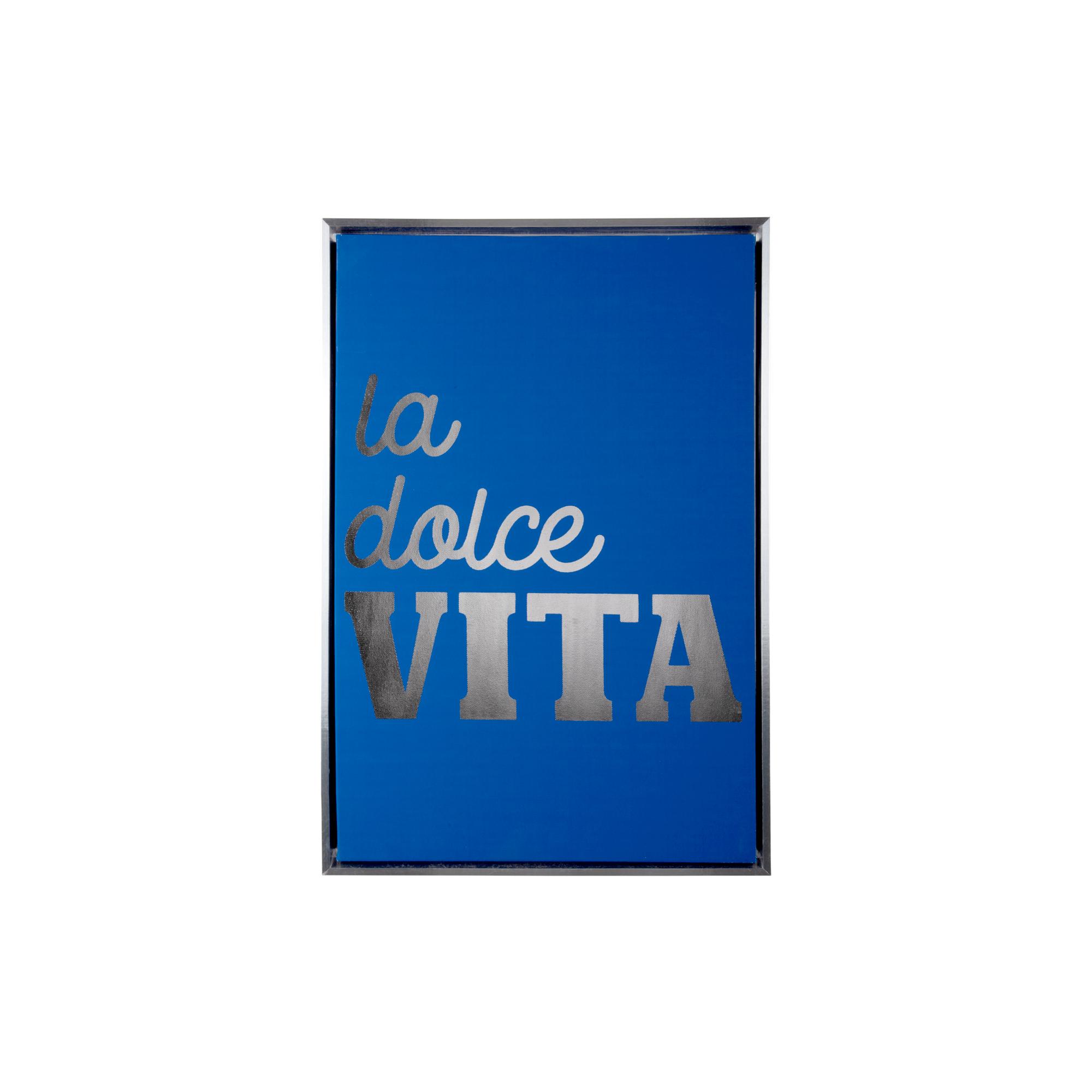 Present Time wanddecoratie La Dolce Vita Medium - blauw - 60x3.2x40cm