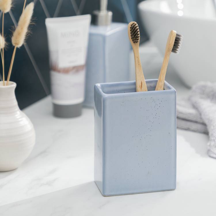 Habitat Reactive Glaze Ceramic Tumbler - Blue