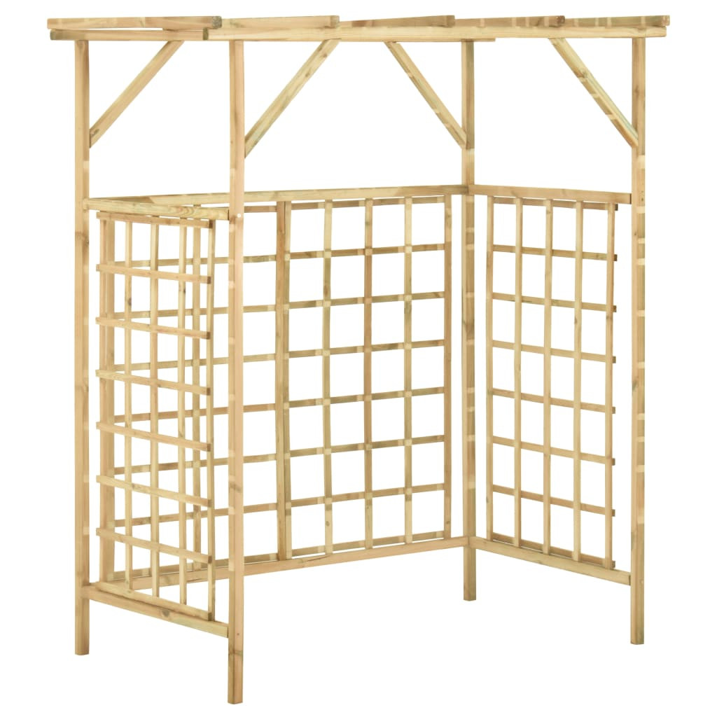 Pergola Brąz 140 x 80 x 168 cm Drewno sosnowe vidaXL