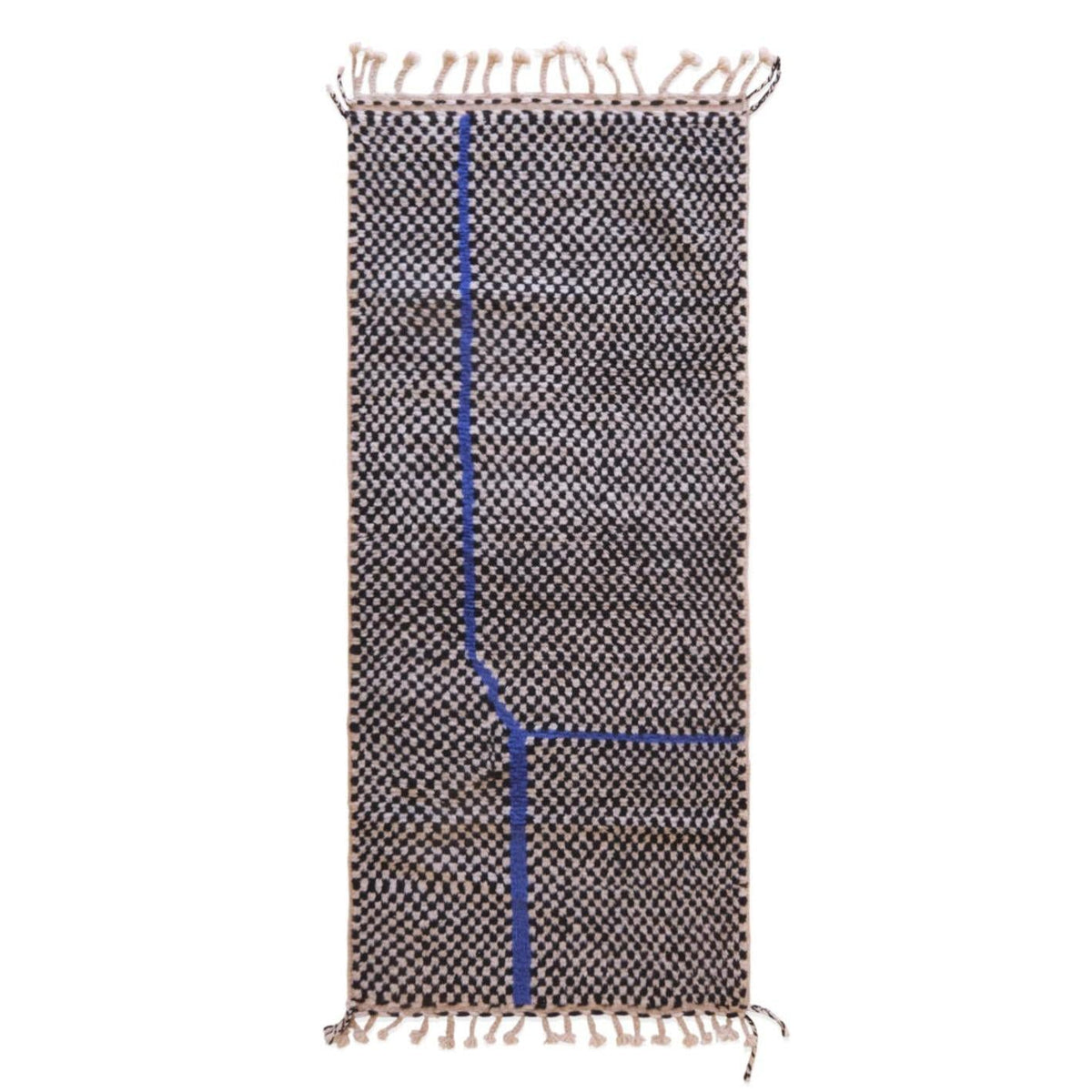 AFK Living vloerkleed Berber - handgemaakt - Wol - 95 x 210 cm