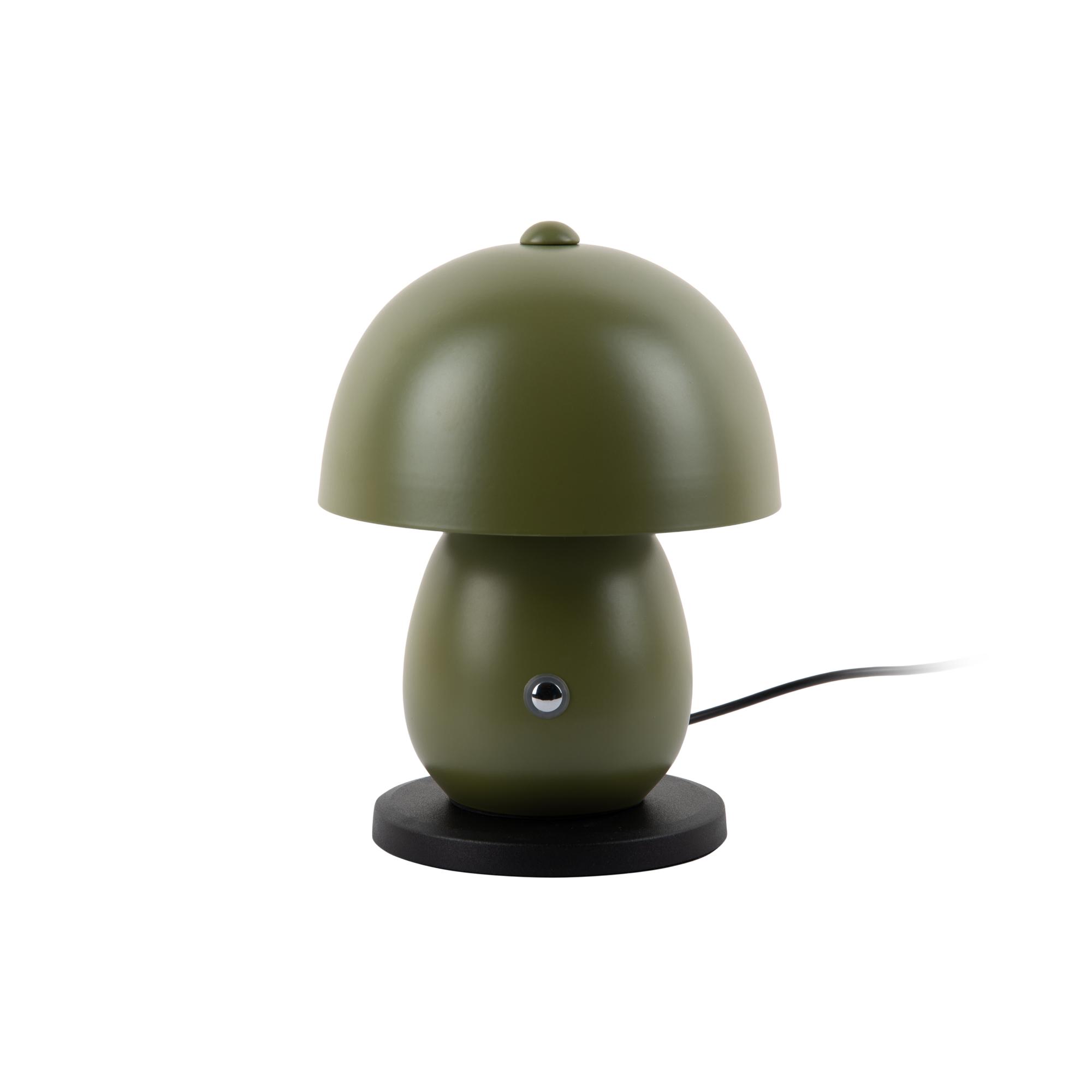 Leitmotiv tafellamp Mono LED - groen - 14x14x18cm - Paddenstoellamp