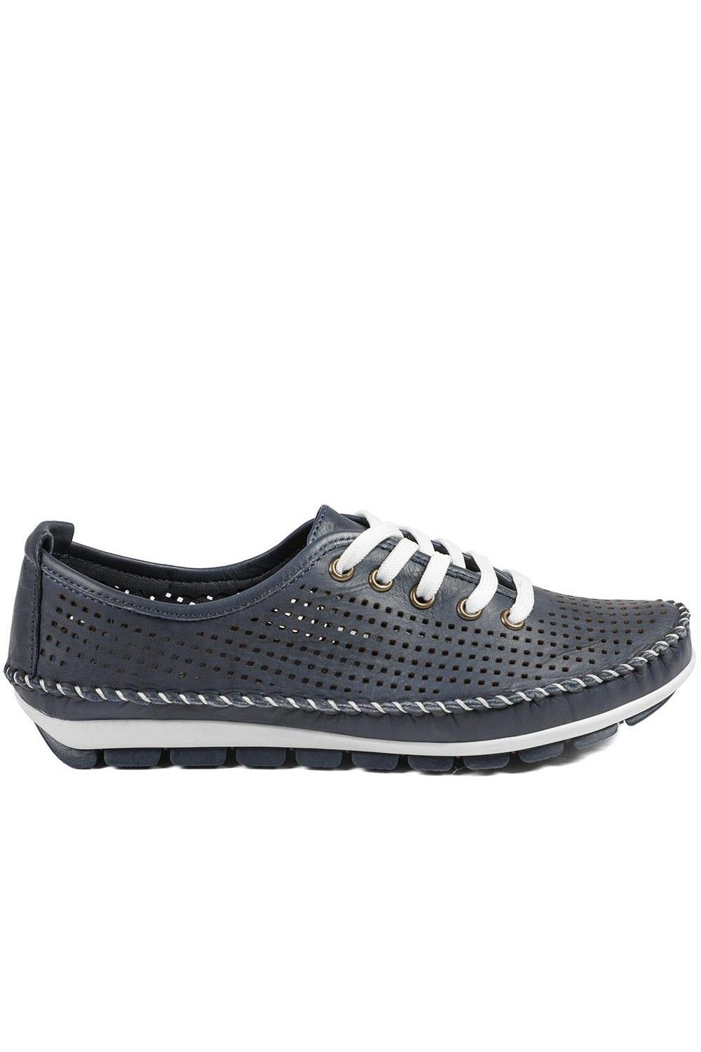 Pavers Breathable Leather Lace Up Shoes