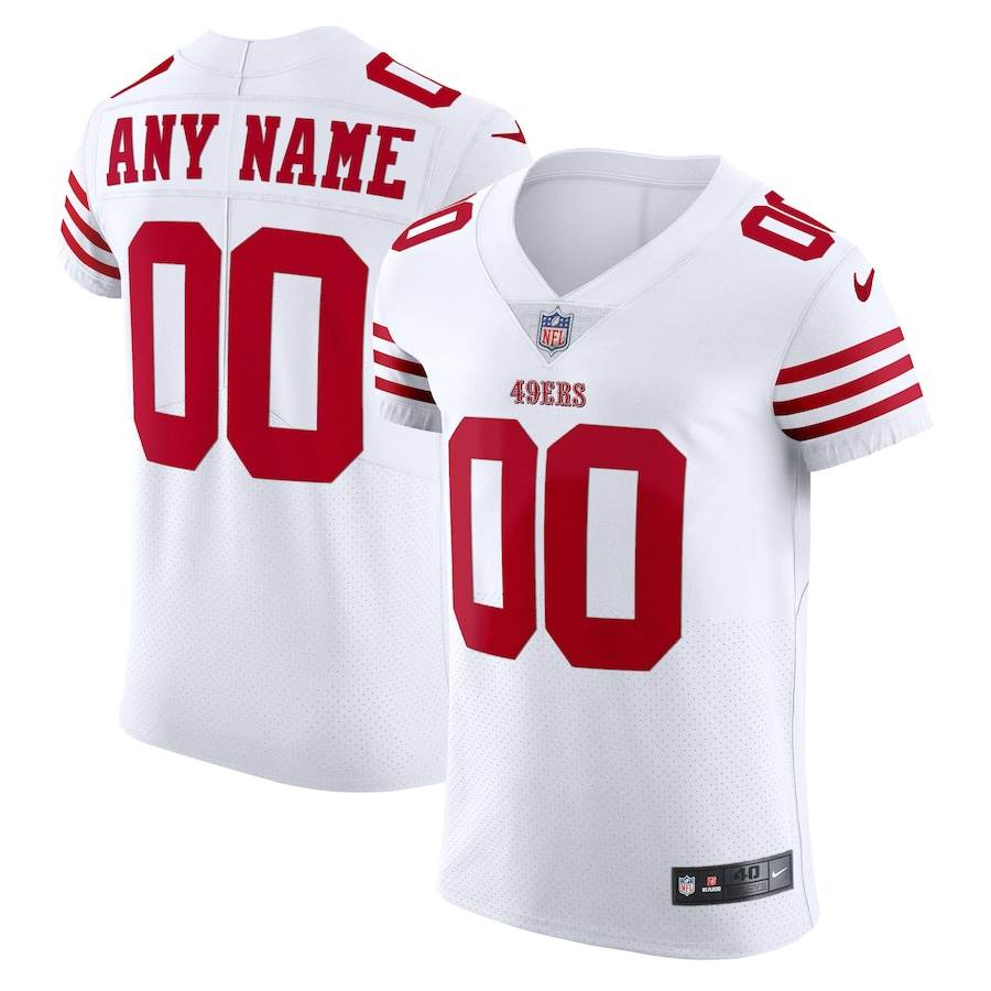 San Francisco 49ers Nike Vapor Elite Custom Jersey - White