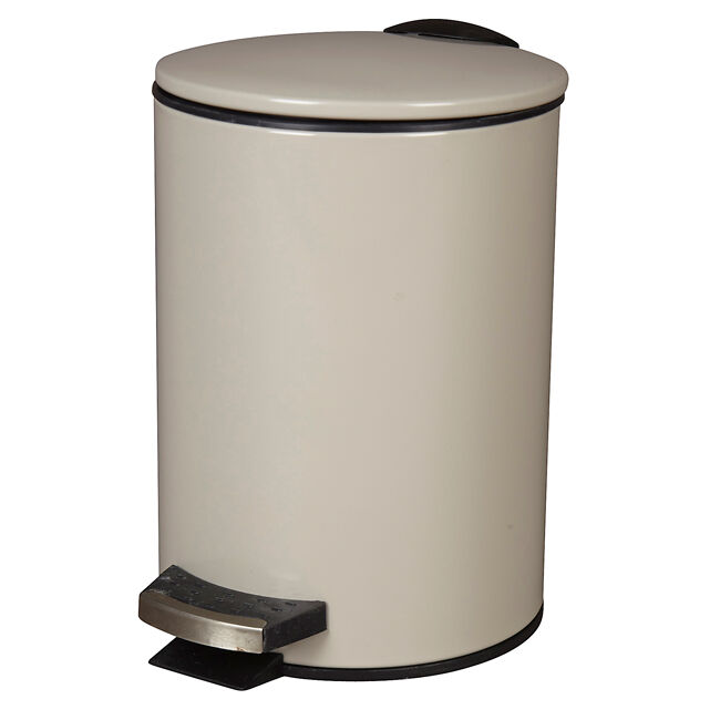 Poubelle salle de bain 3 L gris chaud