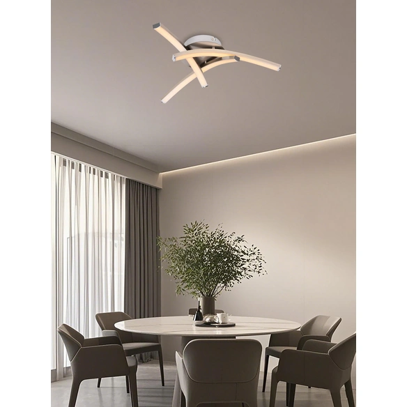 LED-Deckenleuchte »Trilo«, 12 W, 1200 lm, 3000K, Metall/Kunststoff, nickel