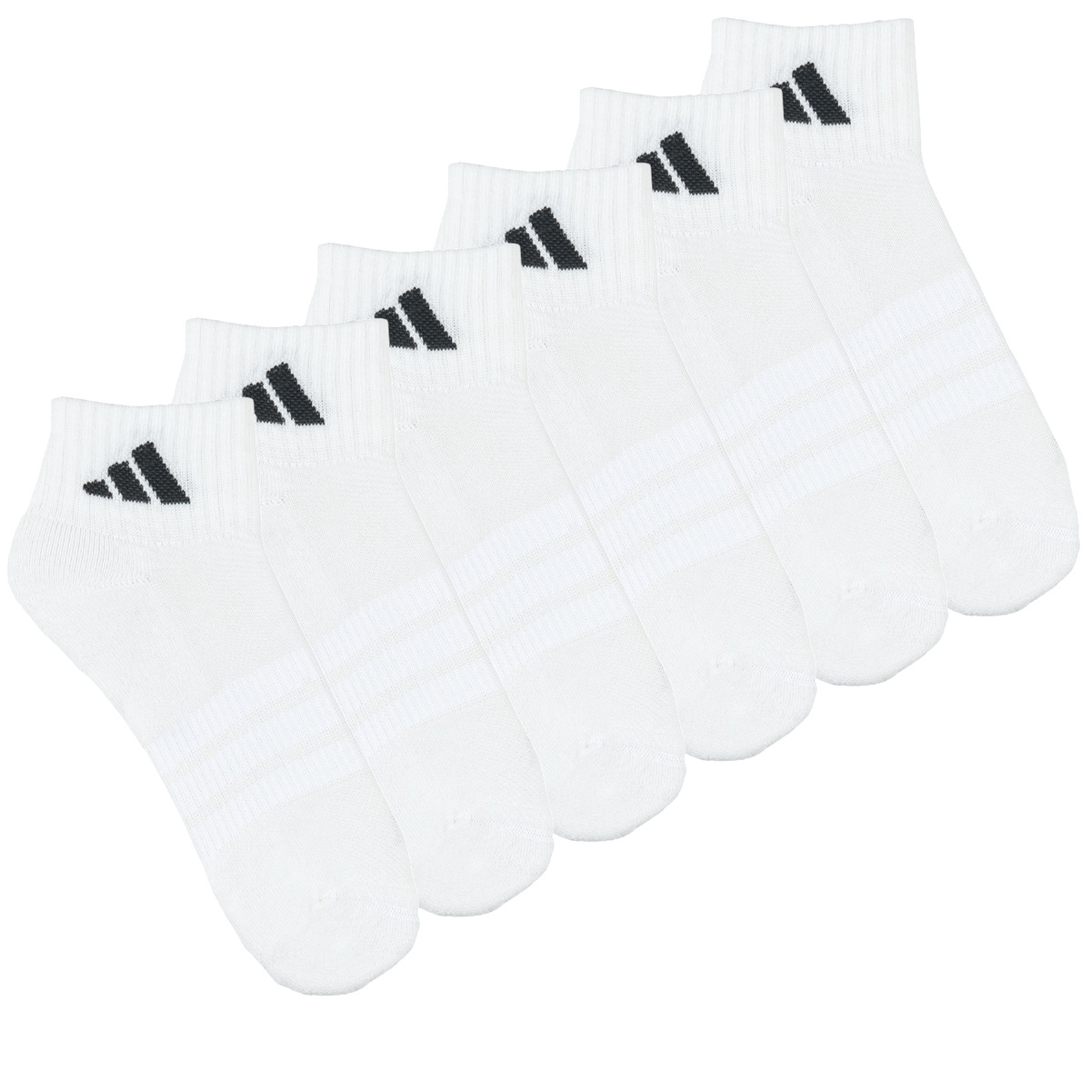 adidas - Cushioned Essentials Ankle Socks 6 Pair Pack - White