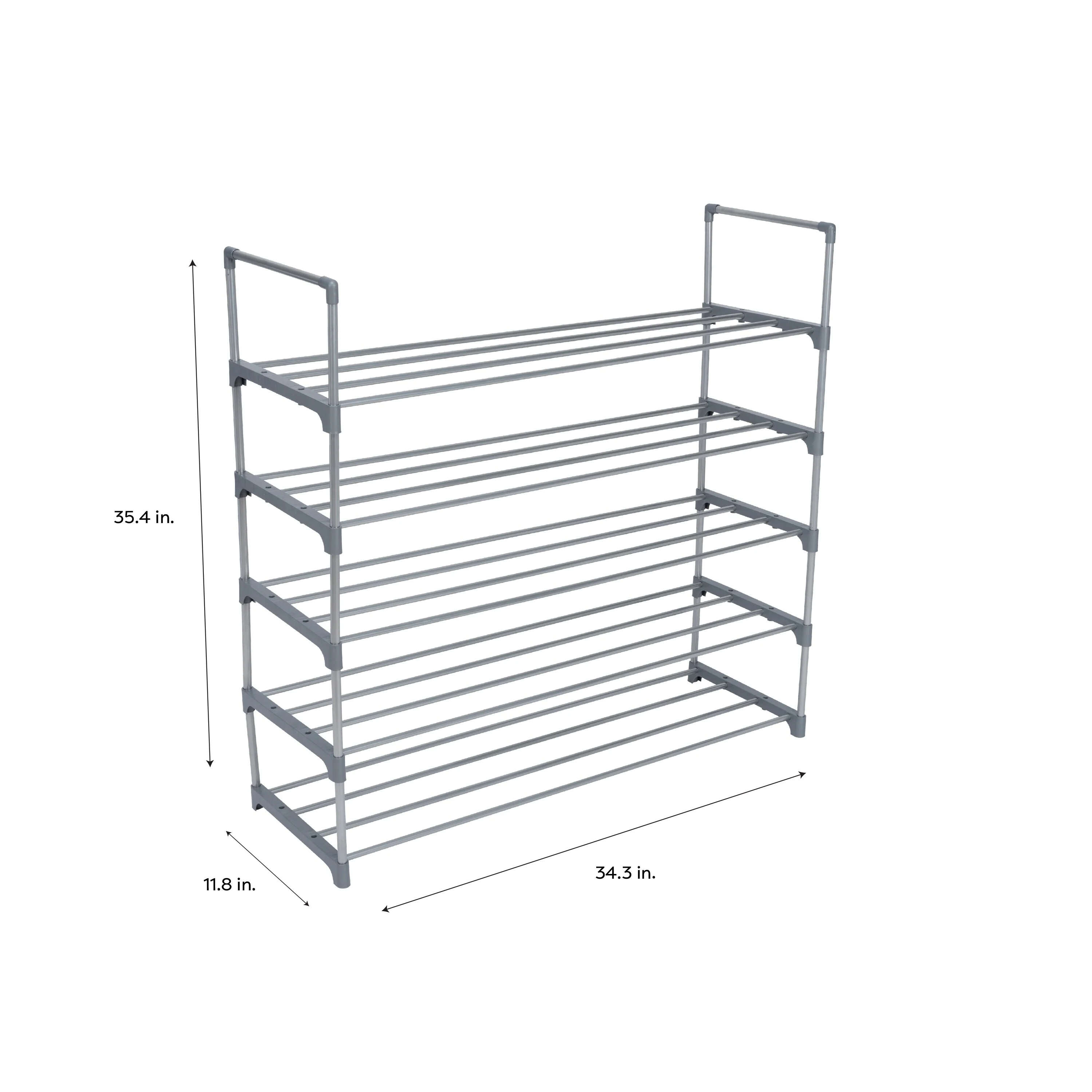 Simplify 5 Tier Stackable Shoe Rack - 30 wide
