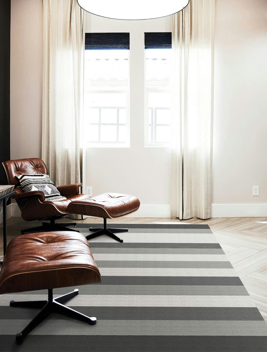 TEXTURES - Tapis en vinyle Alp gris 60x80