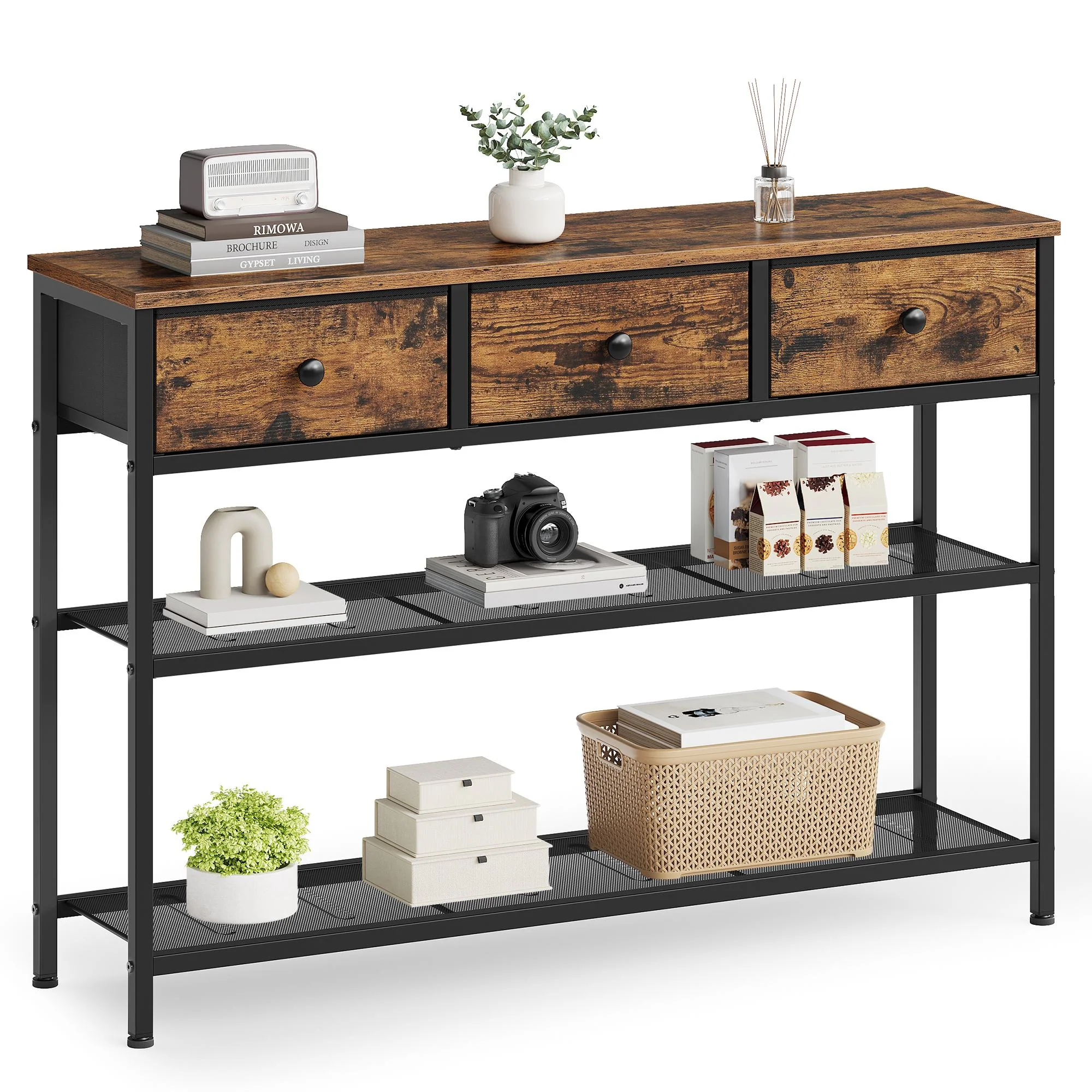 BELLAH Collection - Table Console avec Multiprise