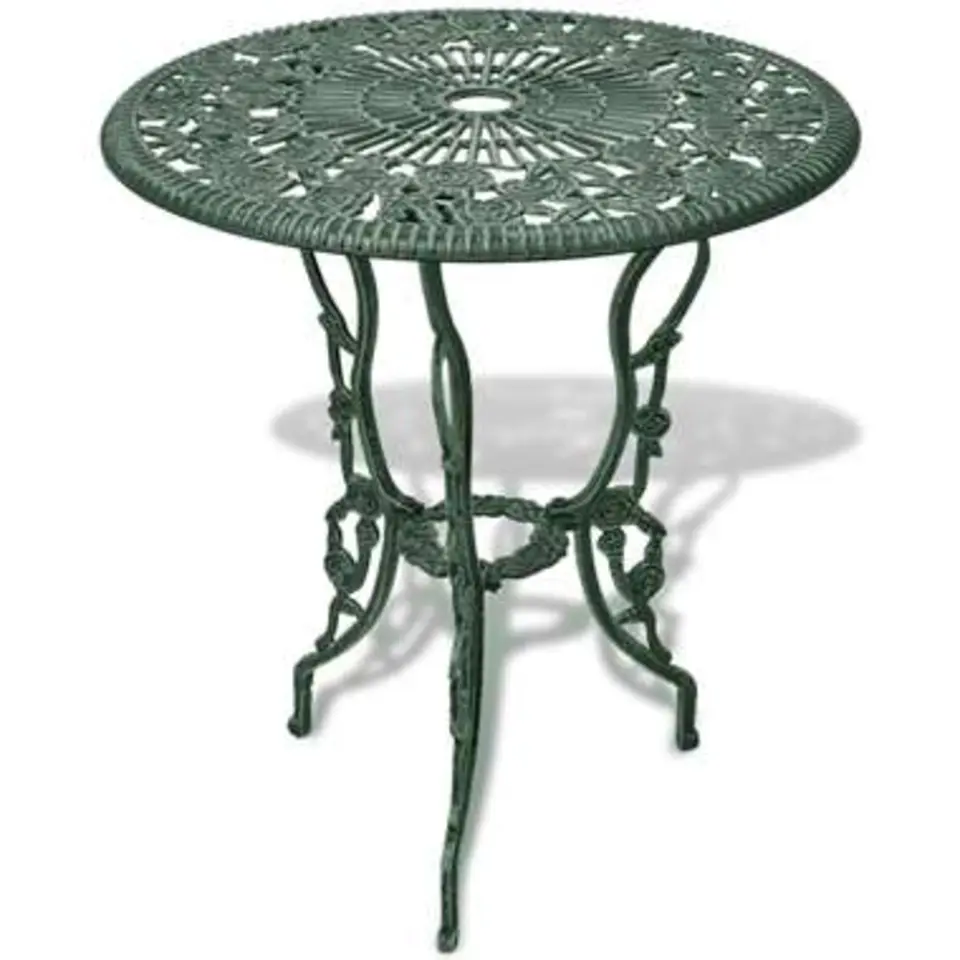 vidaXL - Bistroset Bistrosets - Groen - Aluminium