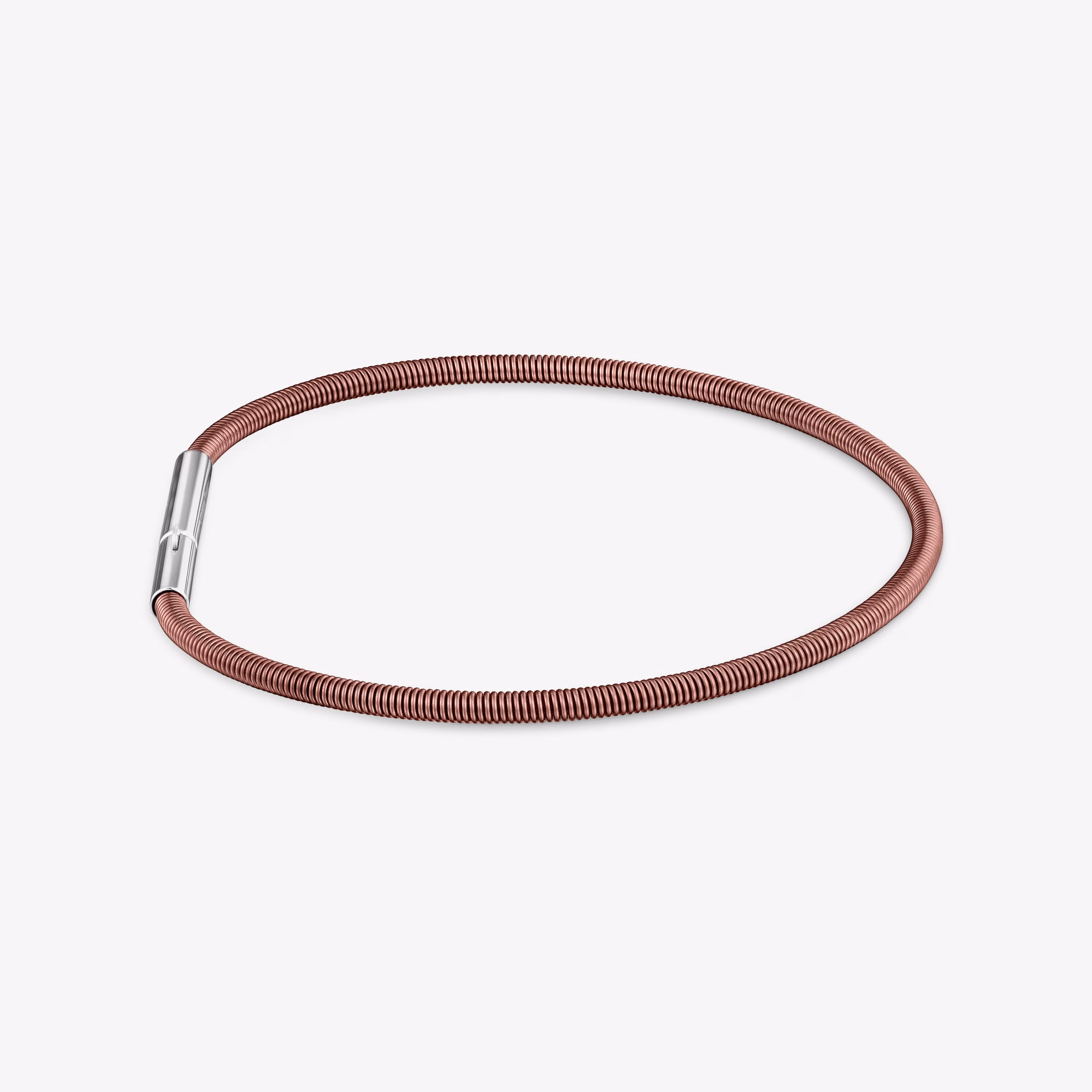 Pulsera de acero marrón 2 mm TOUS Mesh Tube