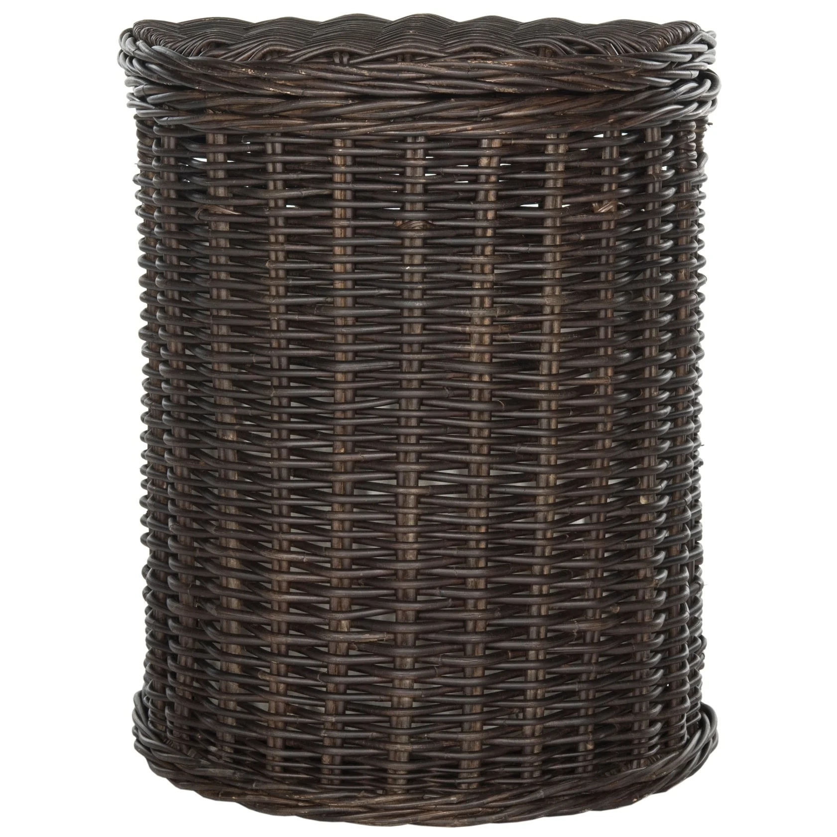 SAFAVIEH Donatienne Natural Rattan Brown Storage Hamper with Liners - 20.5 x 15.7 x 24 - 21Wx16Dx24H