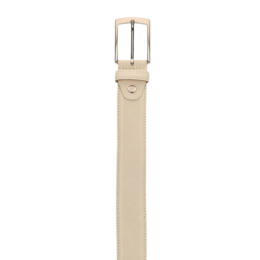 Manfield Beige suède riem