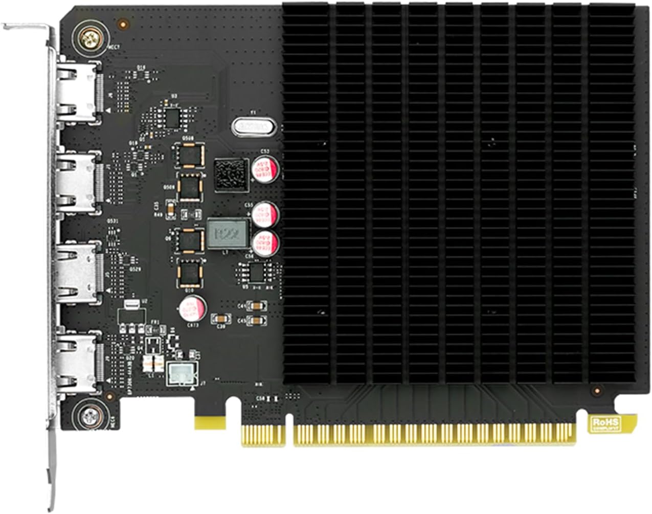 maxsun GeForce GT 730 4GB Video Graphics Card GPU for Computer PC ITX Single Slot PCI Express 4xHDMI, 4K Quad Monitor Multi Screen
