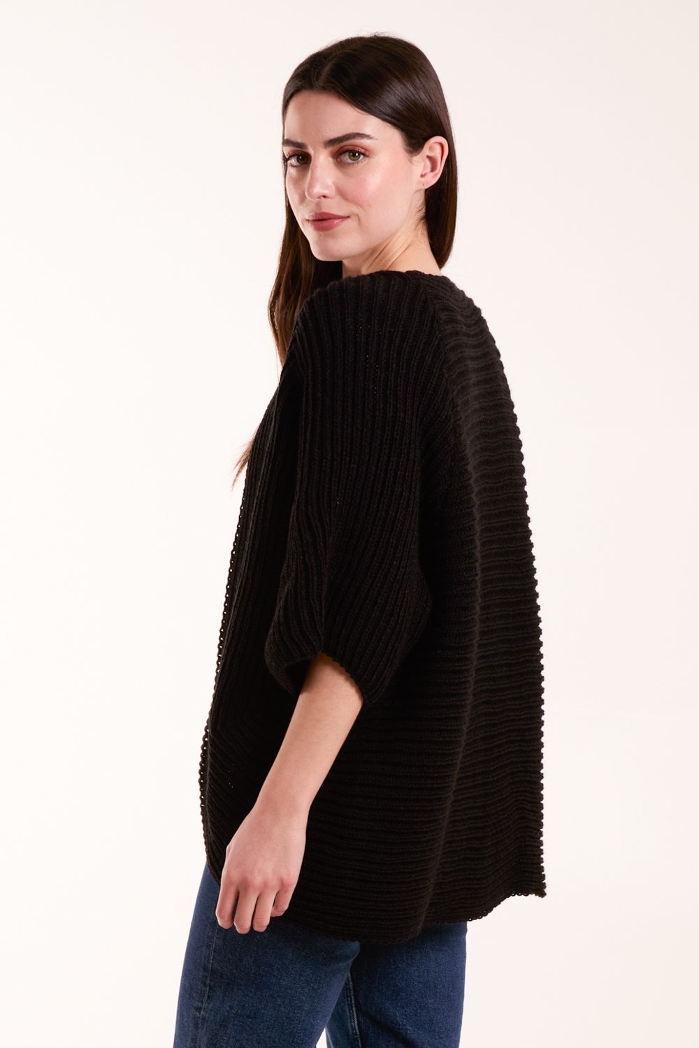 Blue Vanilla Knitted Mid Length Cardigan