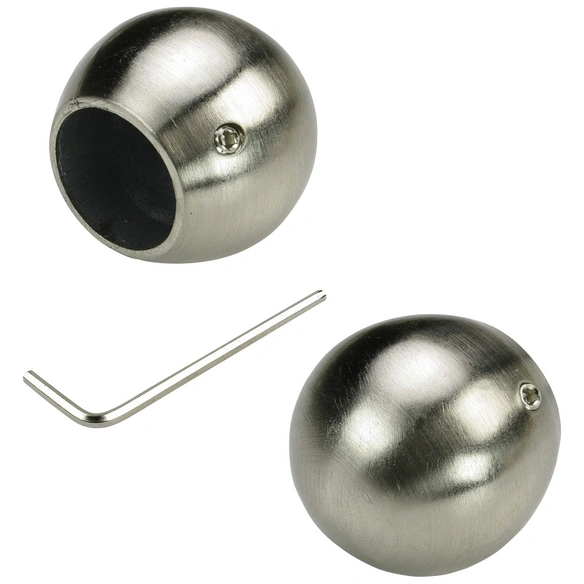 Endstück, France, Kugel, 20 mm, Silber