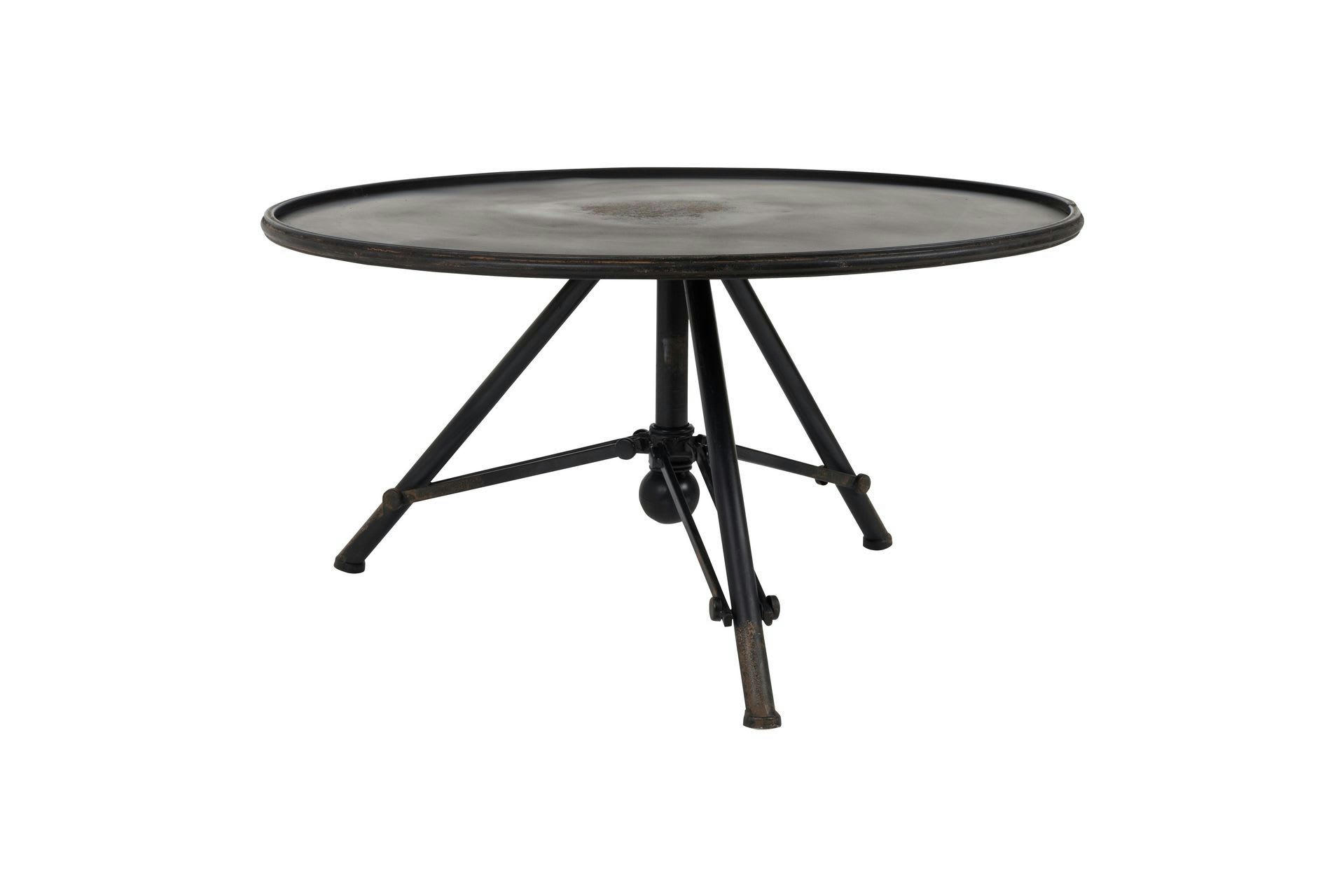 BROK - Table d'appoint en métal noir