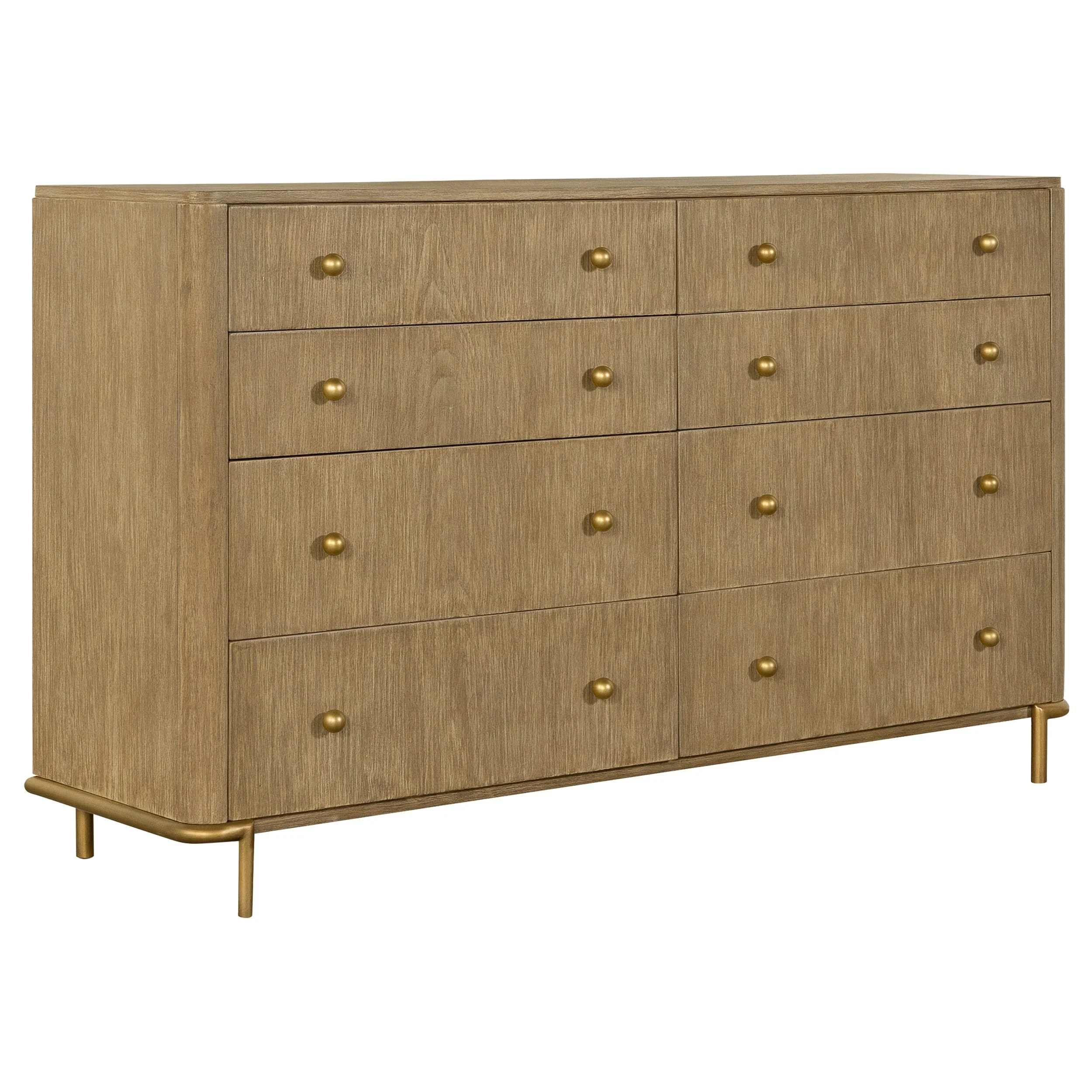 Arini Coastal Wood 8-drawer Bedroom Dresser