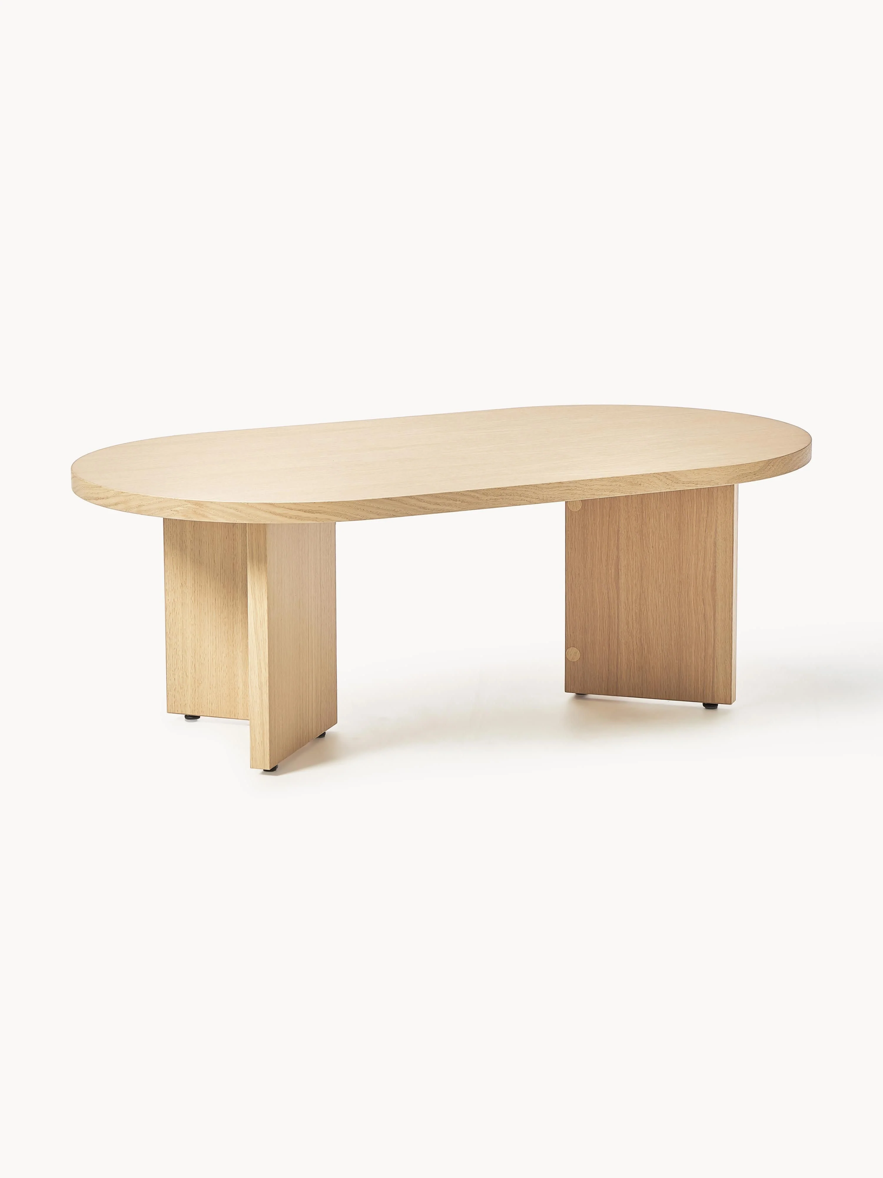 Ovaler Holz-Couchtisch Toni