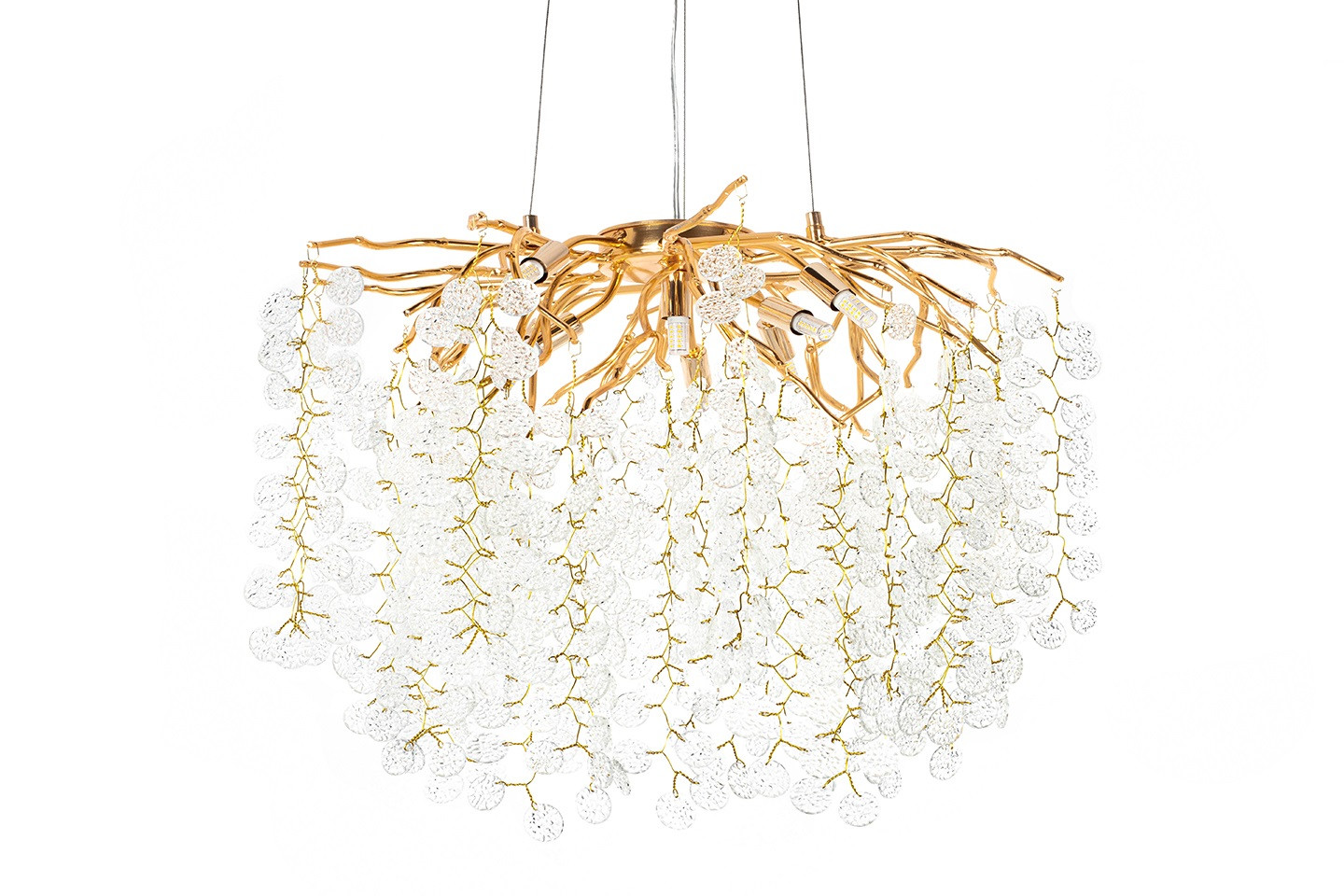 MOOSEE lampa wisząca RIVIERA 80 złota /clear