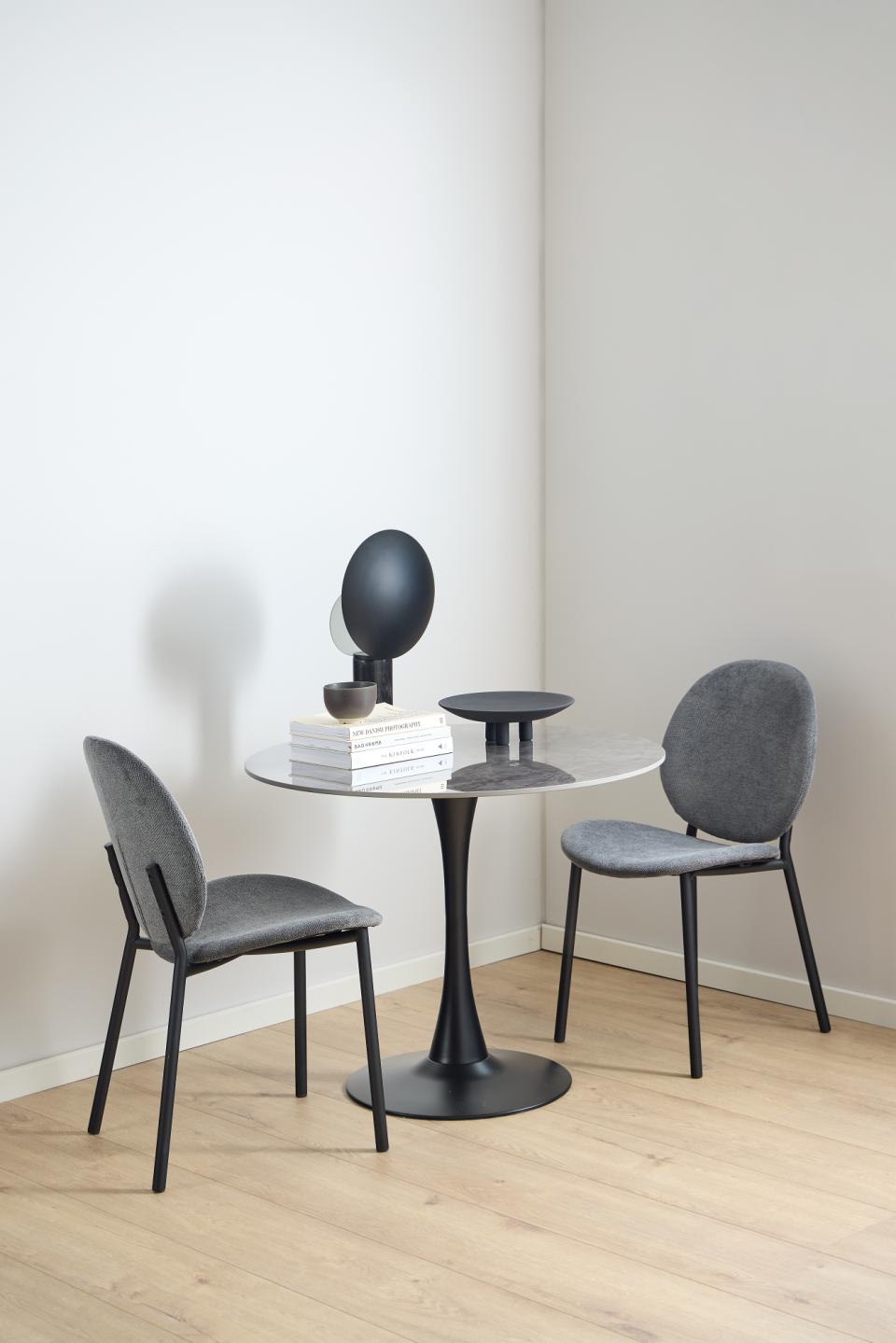 Rebellenclub Eetkamertafel Lugo - ø90 cm - Grijs