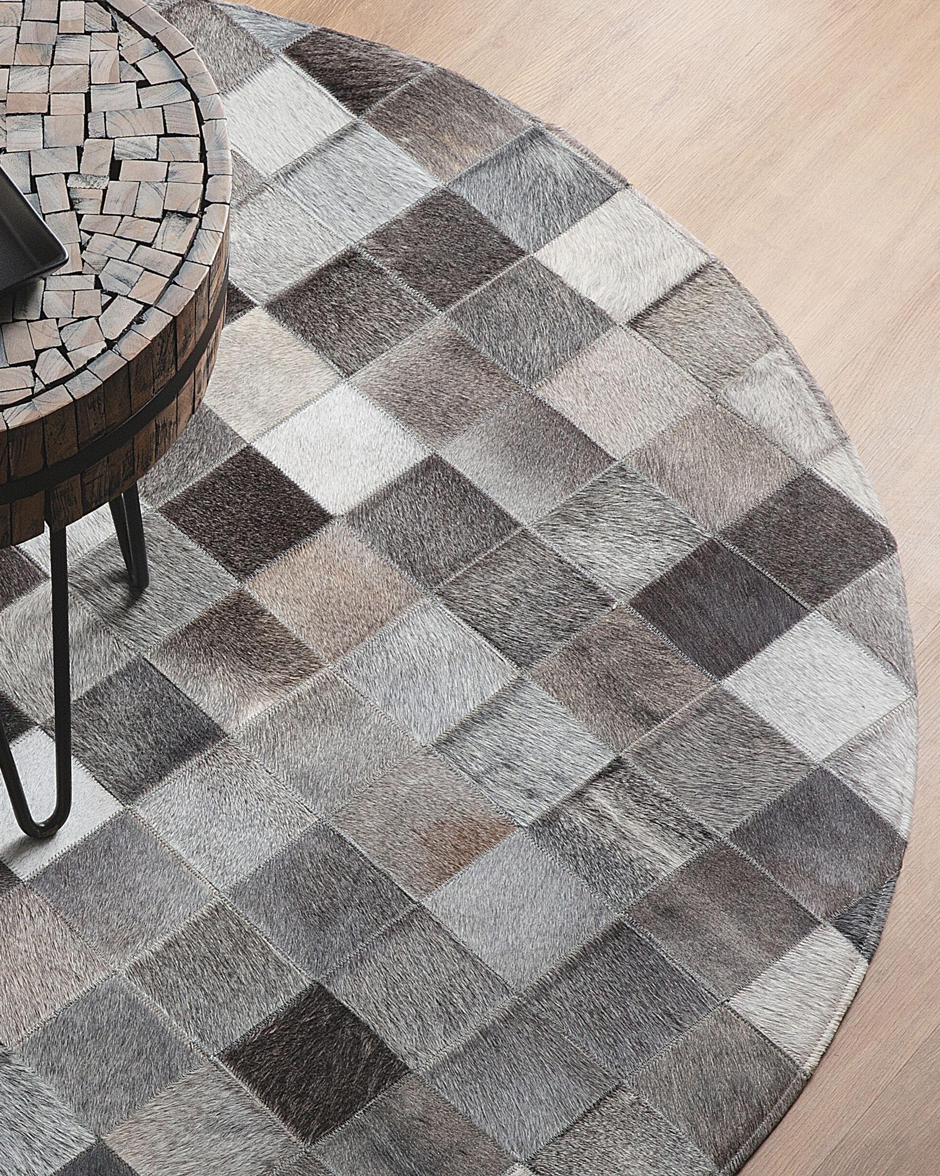Rug BERGAMA Brown ? 140 cm Leather