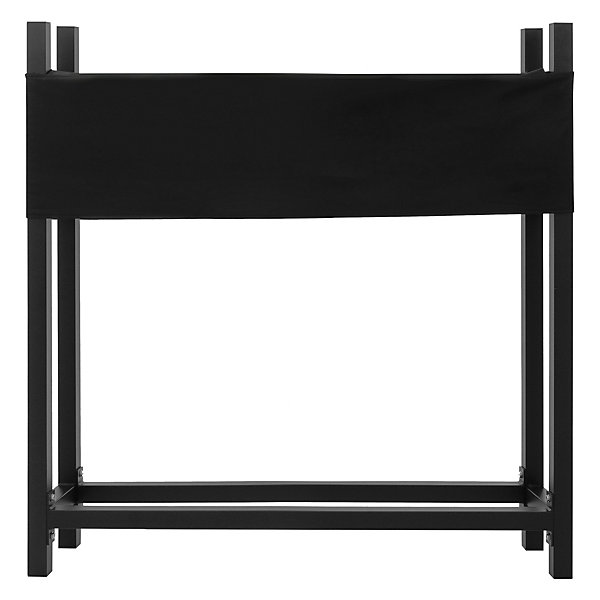Etagere en Métal pour Bois de Cheminée avec Couvercle, 113x25x115 cm, Anthracite