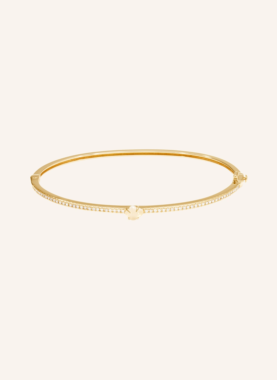 VIERI Armreif WOLKE MILCHQUARZ BRILLANT PAVÉ