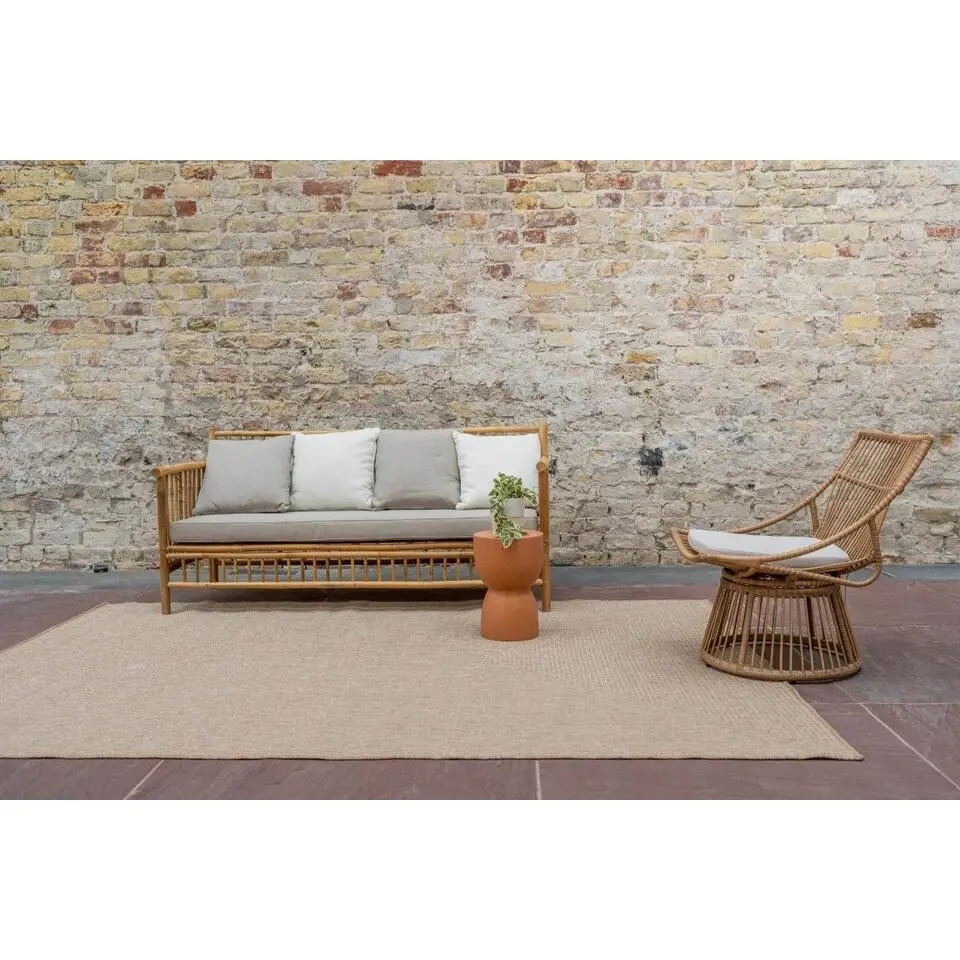 Interieur05 Jute buitenkleed naturel lines - 290 x 200 cm