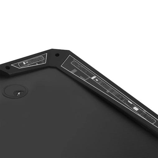 NNEVL Gaming Desk LED with Y Shape Black 110x60x75 cm