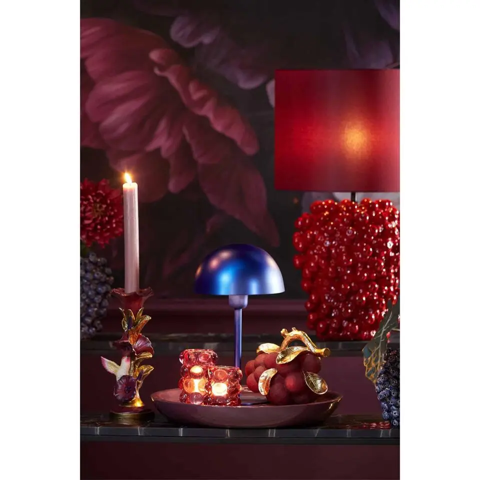 Tafellamp Cedillo - Blauw - &Oslash;20x34cm